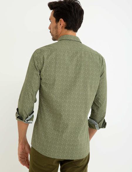 Yeşil Slim Fit Uzun Kollu Gömlek - 50187575010