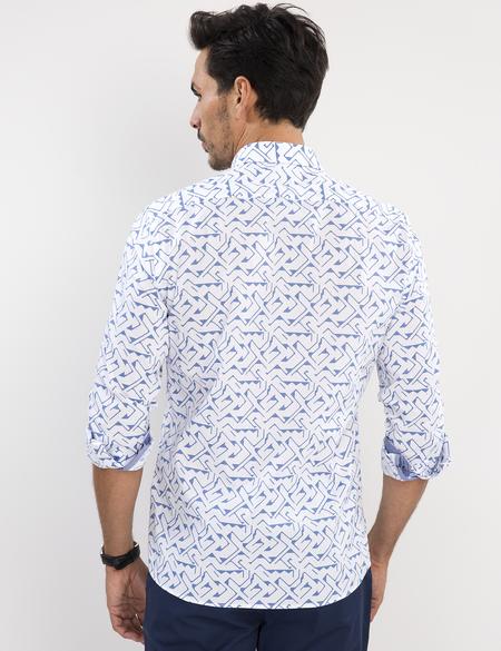 Lacivert Slim Fit Gömlek - 50187584001