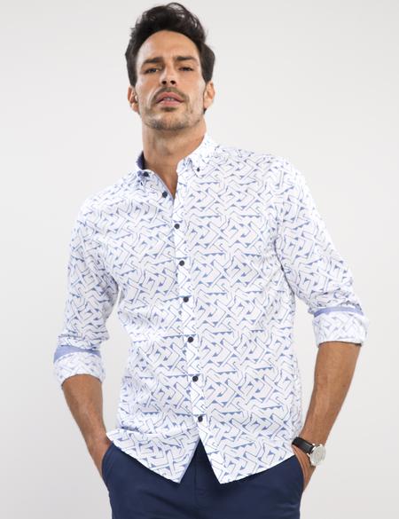 Lacivert Slim Fit Gömlek - 50187584001