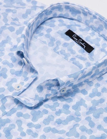 Açık Mavi Slim Fit Gömlek - 50187588008