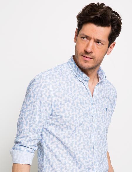 Açık Mavi Slim Fit Gömlek - 50187588008