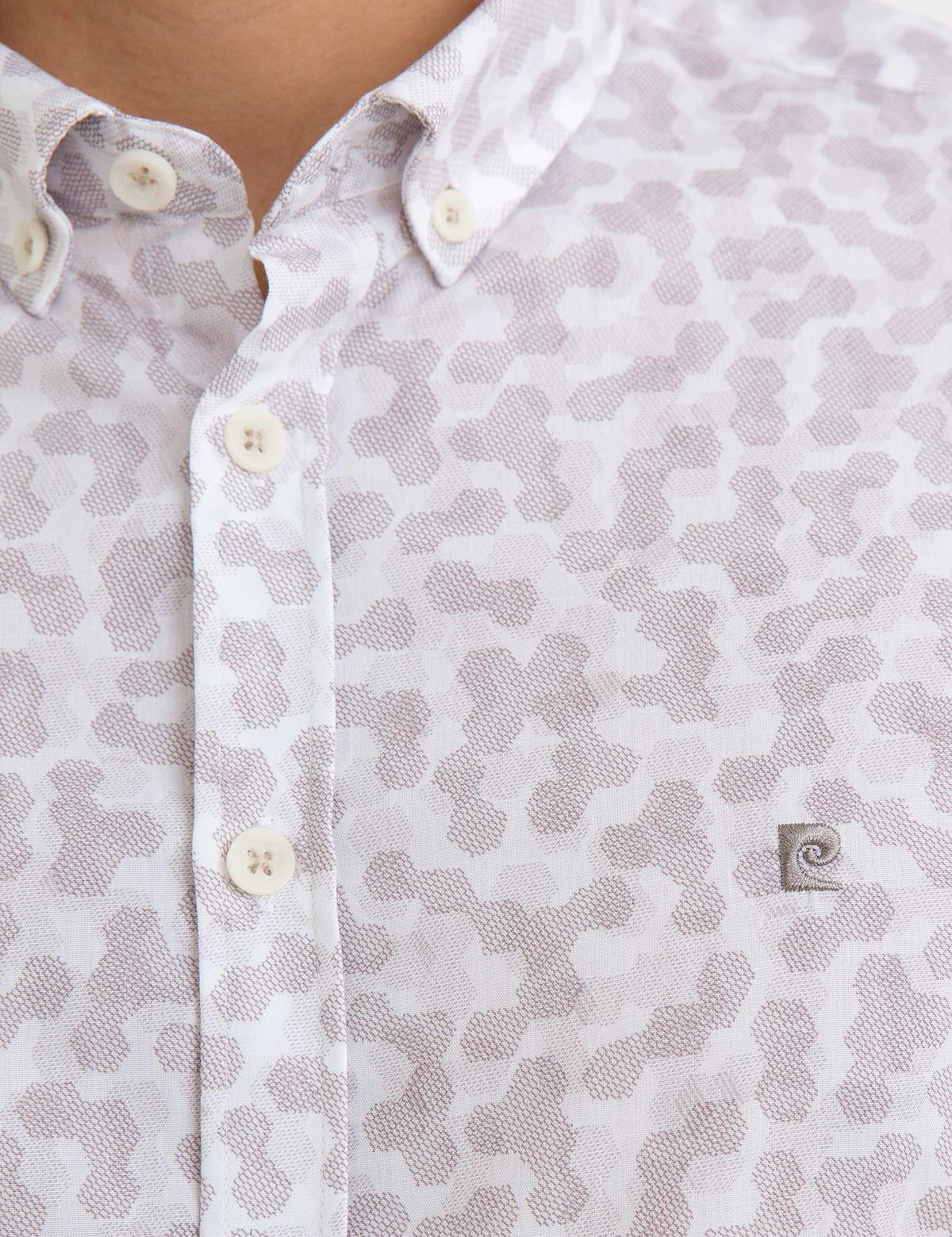 Bej Slim Fit Gömlek - 50187588026