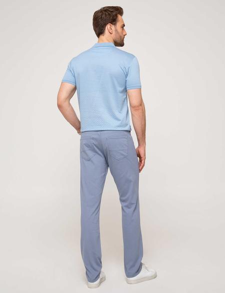 Koyu Mavi Slim Fit Kanvas Pantolon - 50187805114