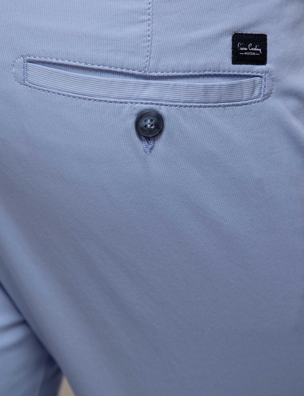 Açık Mavi Slim Fit Kanvas Pantolon - 50187806013