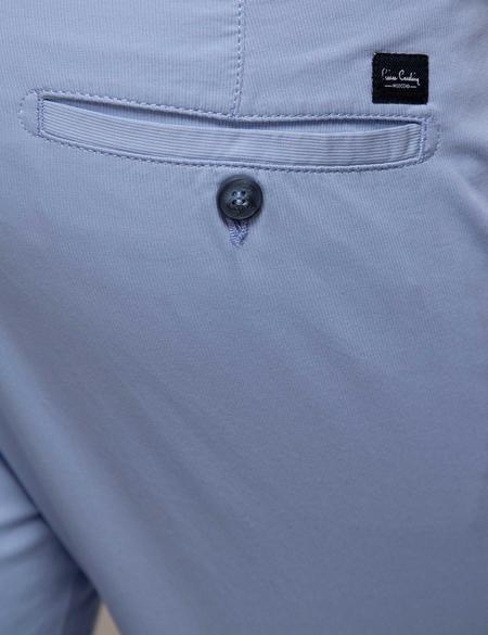 Açık Mavi Slim Fit Kanvas Pantolon - 50187806013