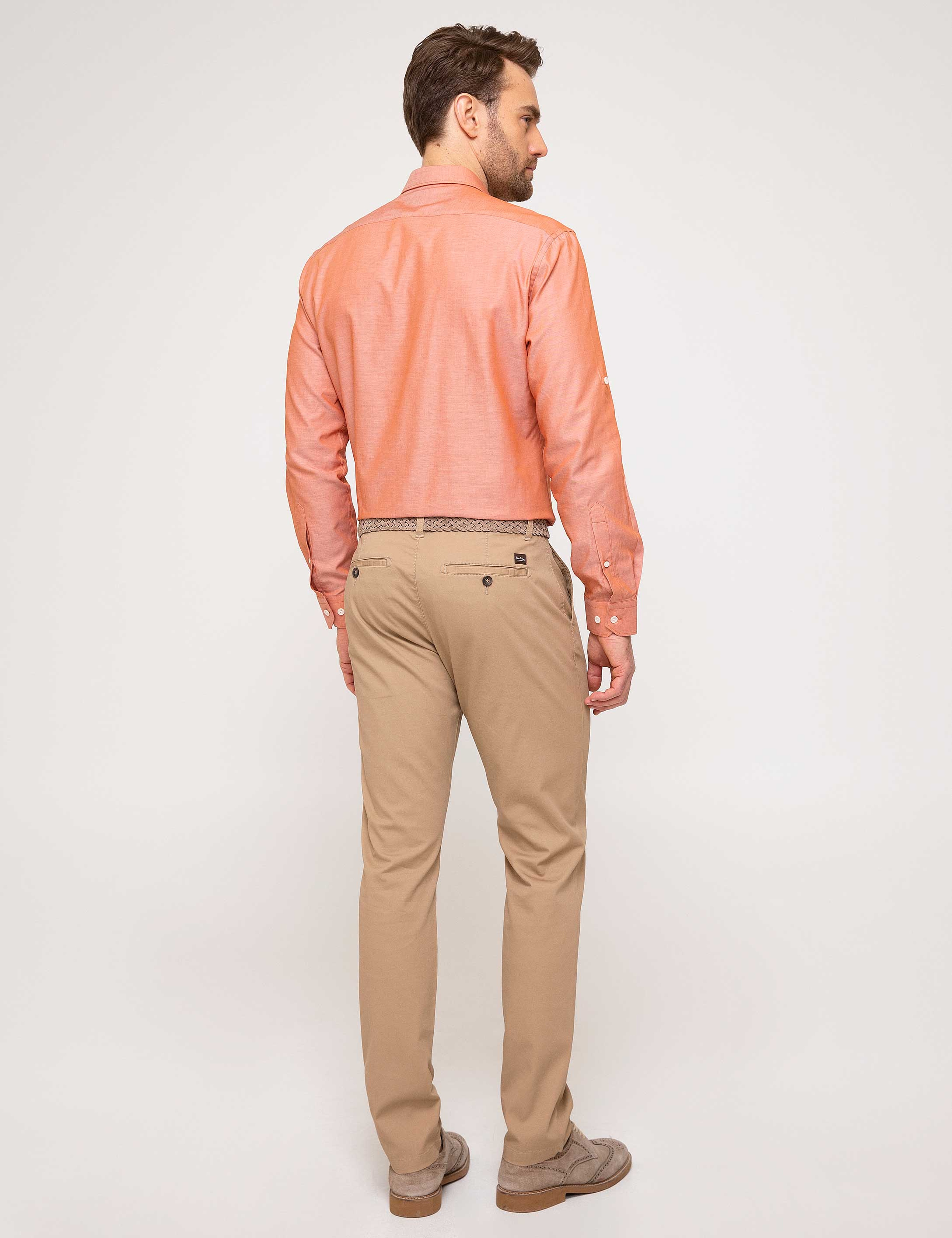 Camel Slim Fit Chino Pantolon