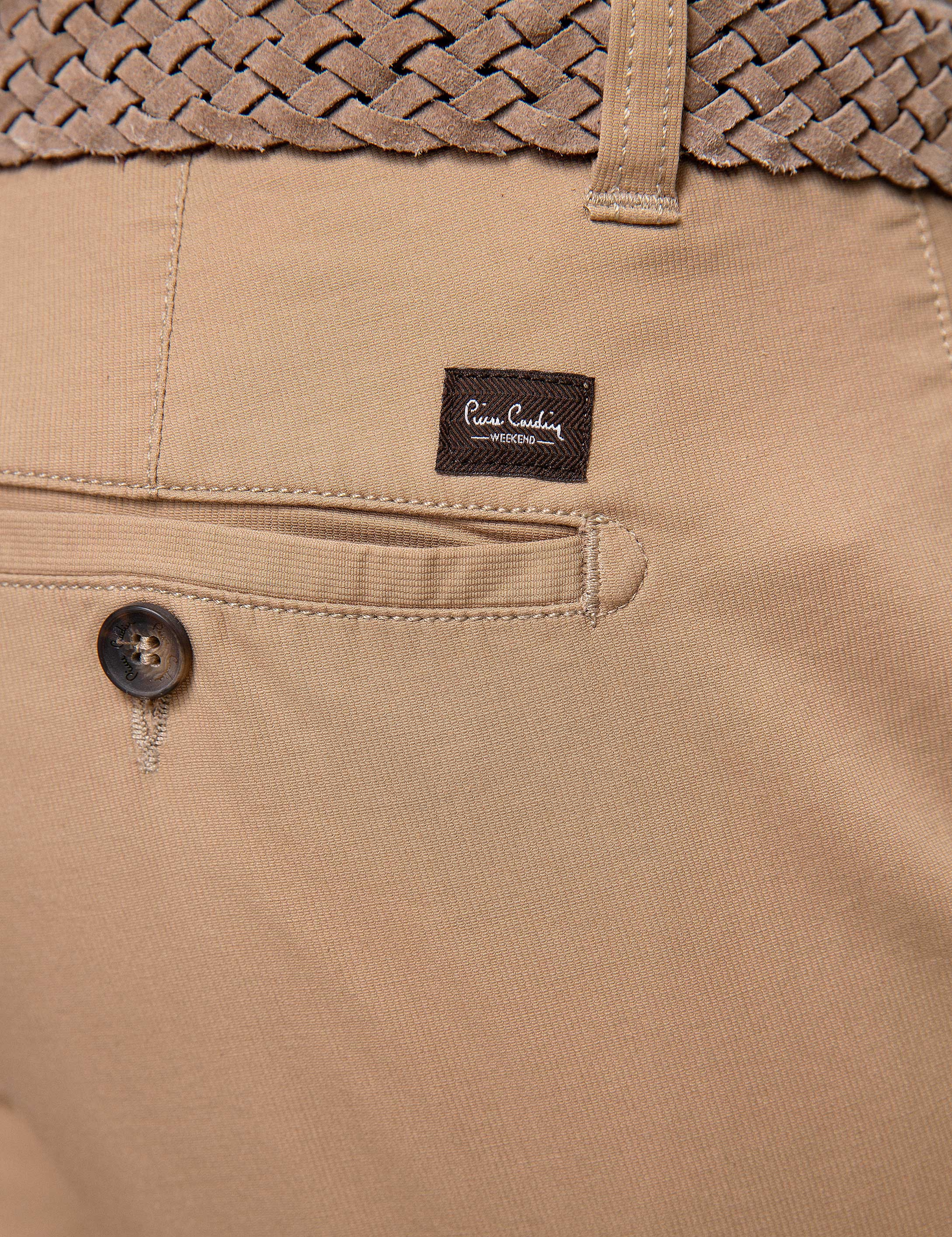 Camel Slim Fit Chino Pantolon - Image 4
