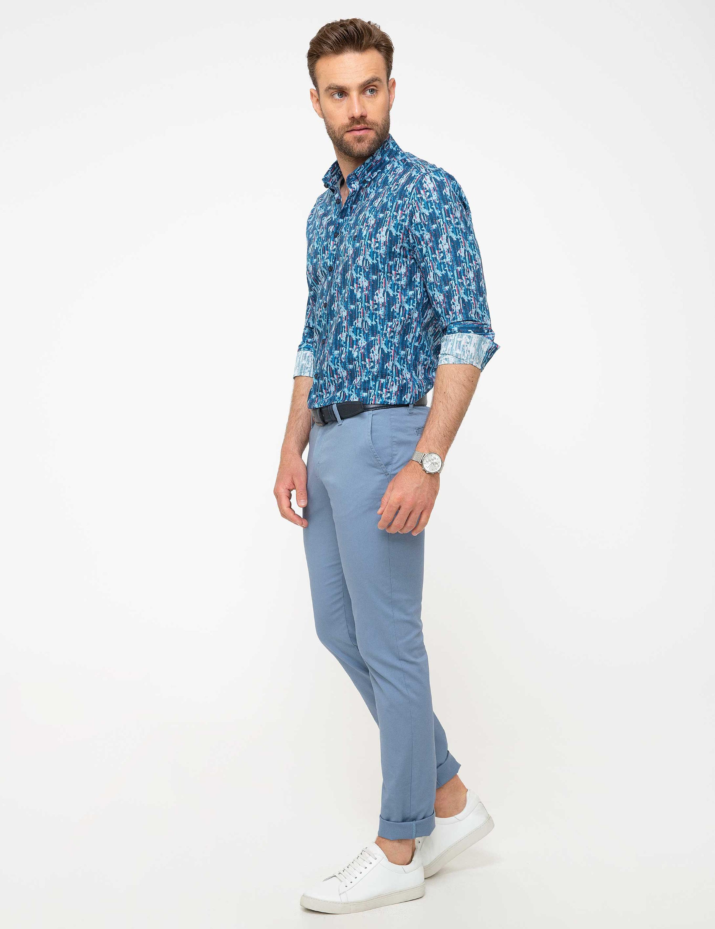 Saks Slim Fit Kanvas Pantolon