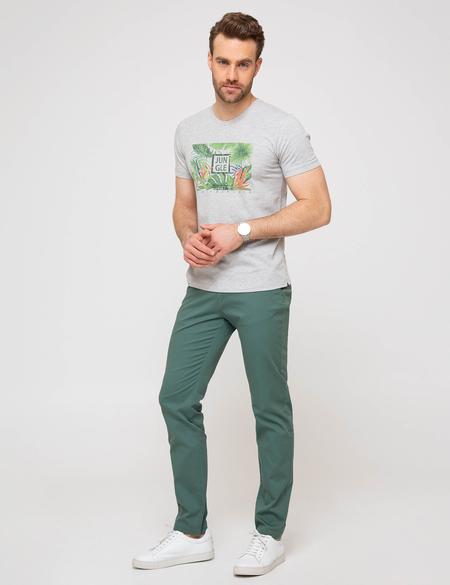 Yeşil Slim Fit Kanvas Pantolon - 50187806068