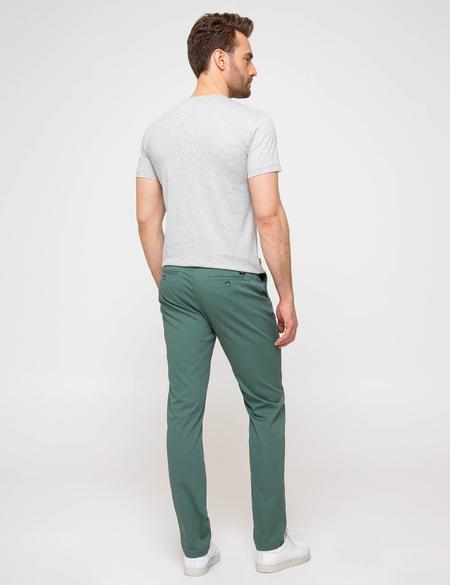 Yeşil Slim Fit Kanvas Pantolon - 50187806068