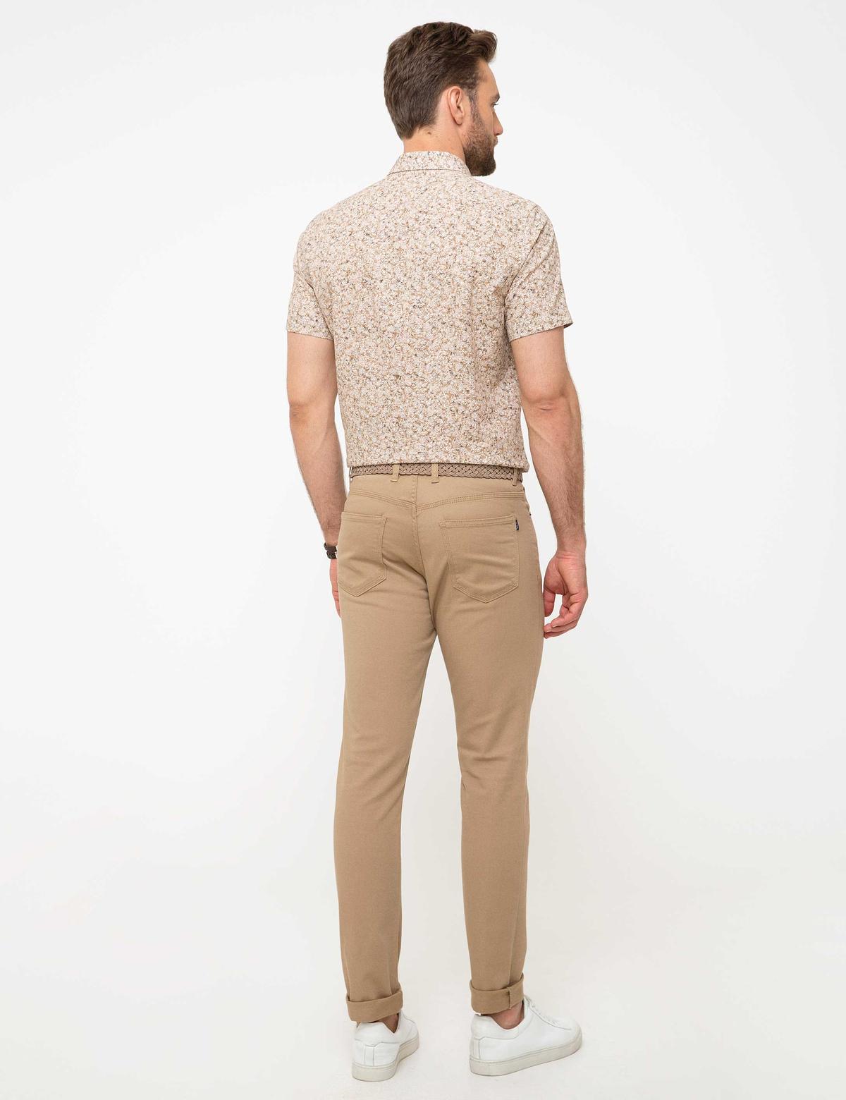 Camel Slim Fit Chino Pantolon - 50187807061