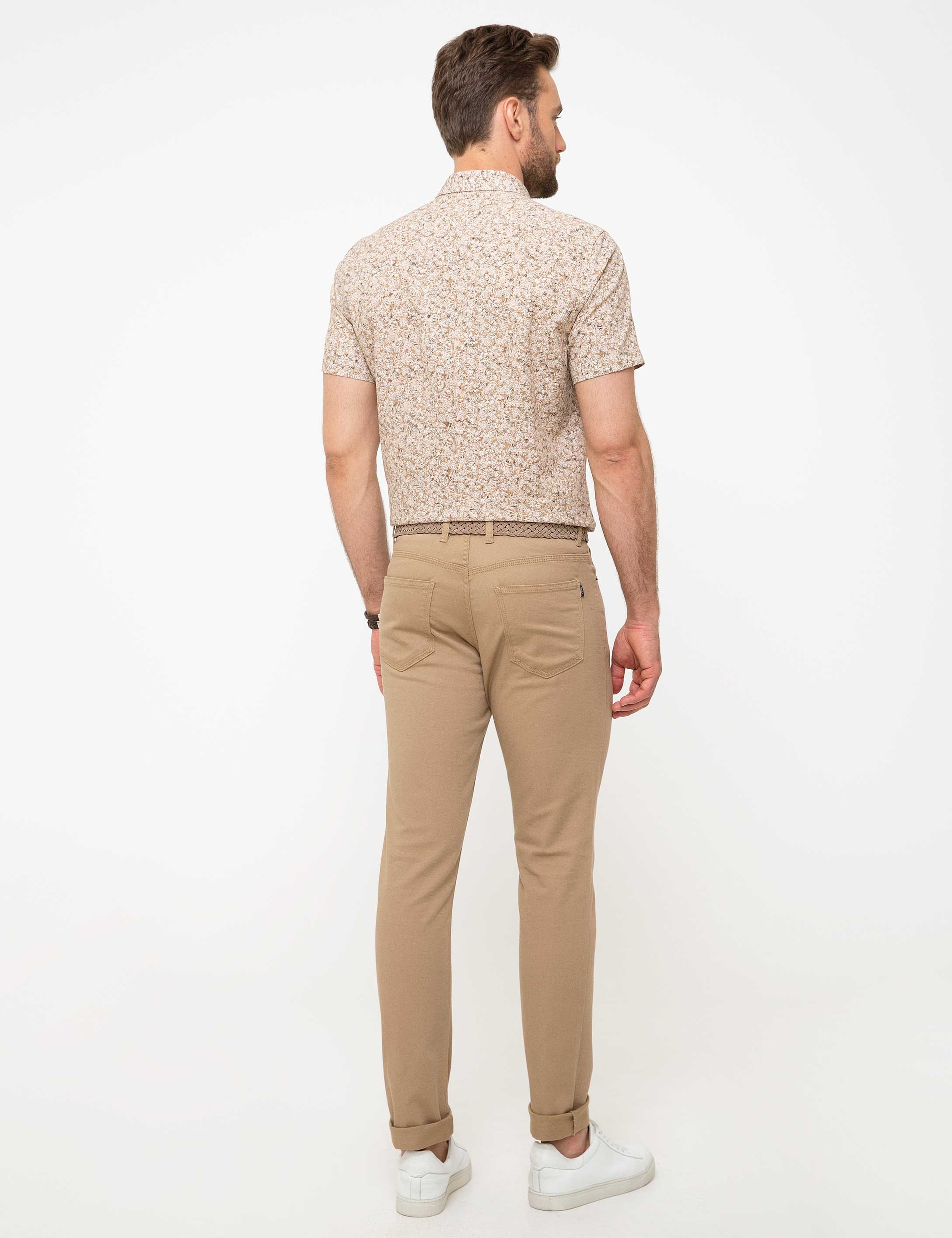 Camel Slim Fit Chino Pantolon - Image 3