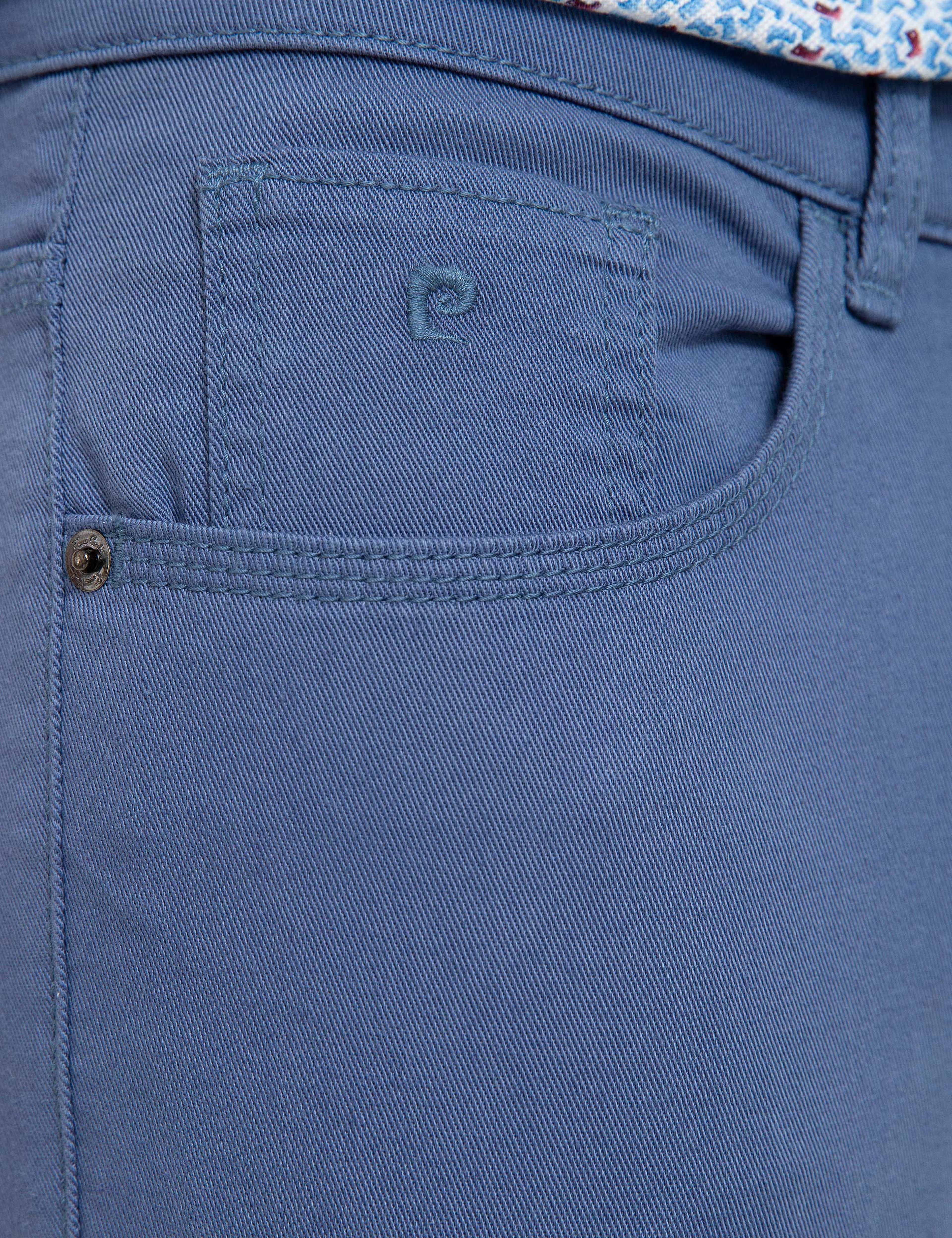 Petrol Mavi Slim Fit Chino Pantolon - Image 4