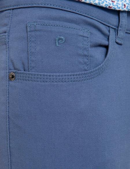Petrol Mavi Slim Fit Chino Pantolon - 50187807070