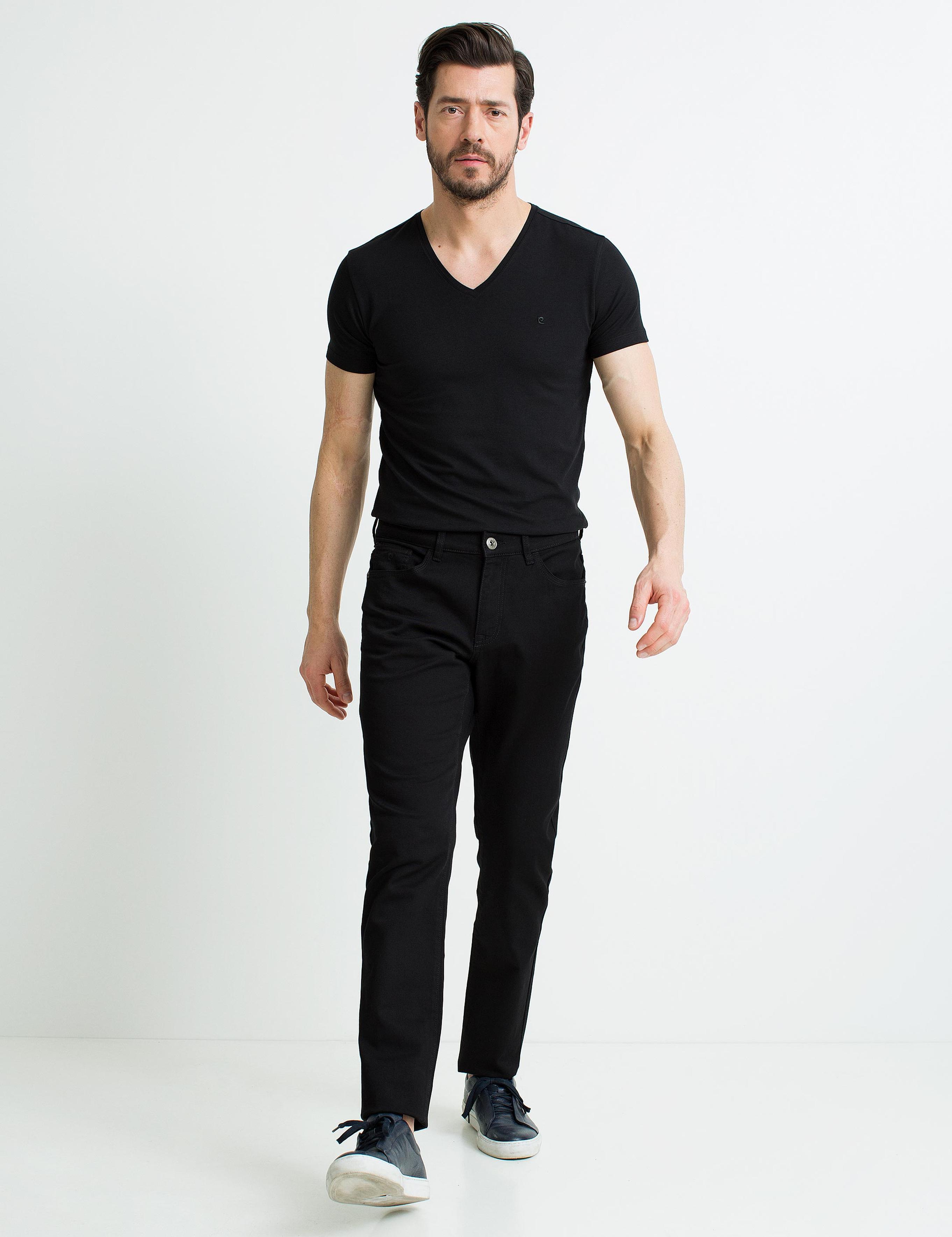 Siyah Slim Fit Chino Pantolon