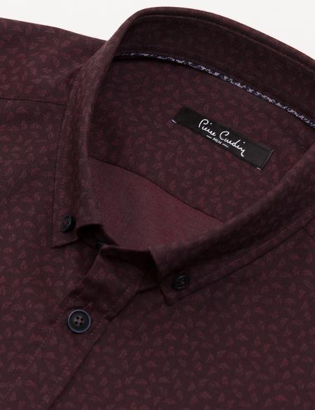 Slim Bordo Gömlek - 50187953001