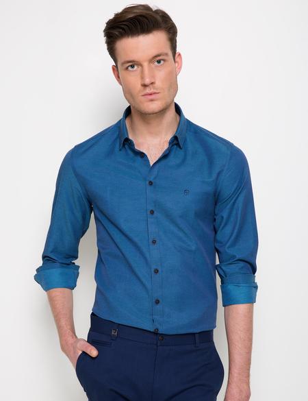 Slim Mavi Gömlek - 50187962007