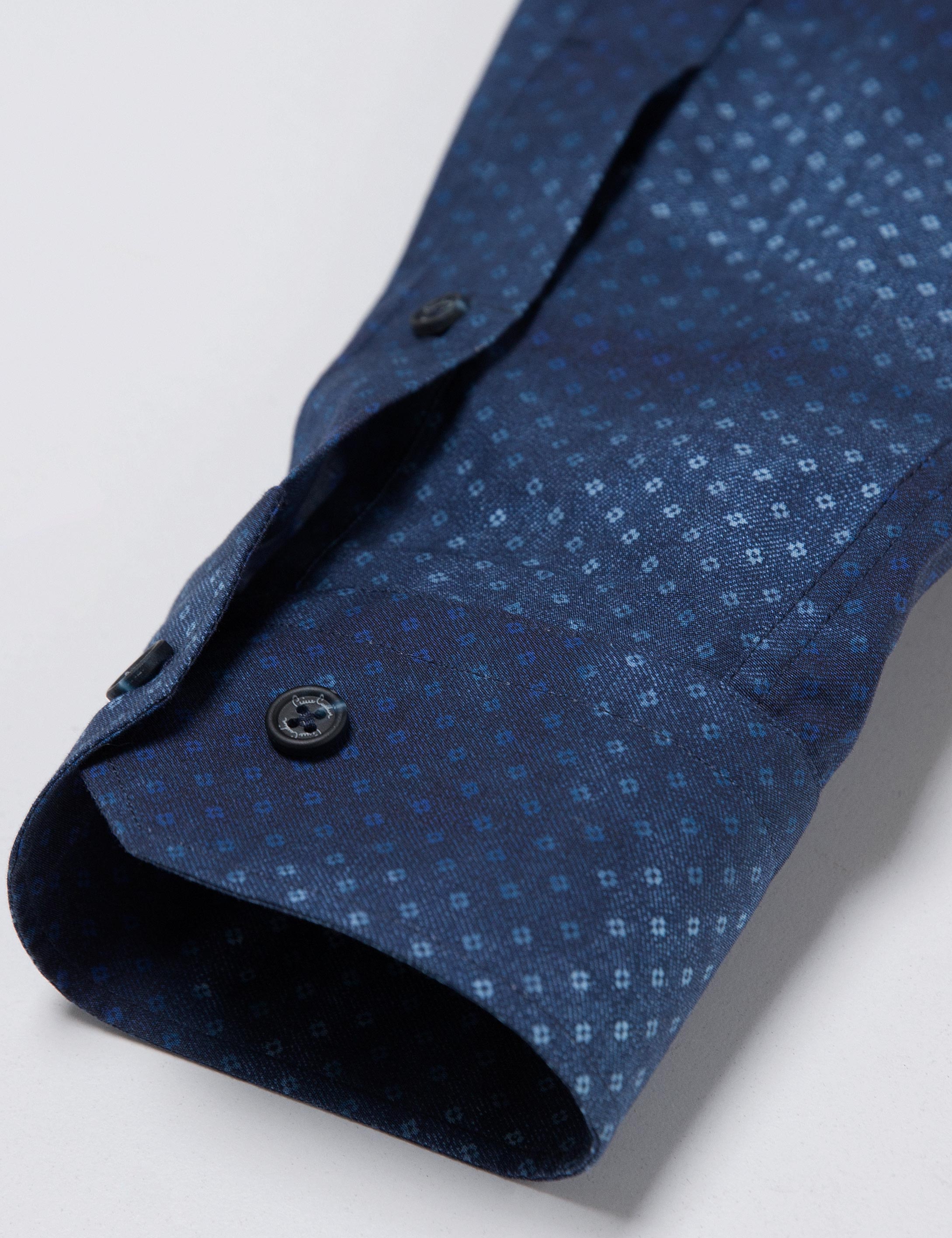 Lacivert Slim Fit Gömlek