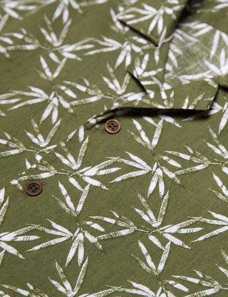 Yeşil Slim Fit Kısa Kollu Gömlek - 50189059020