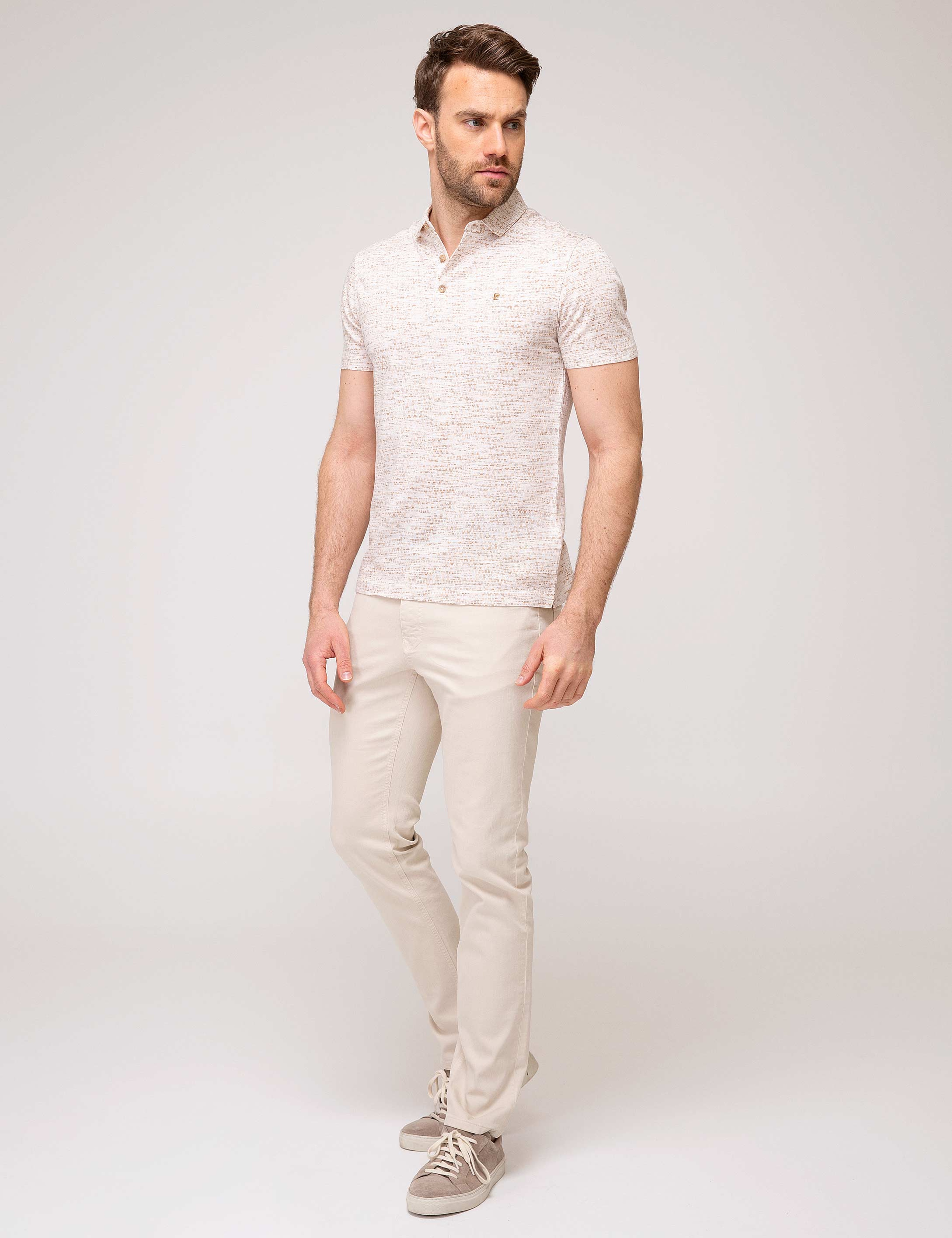 Bej Denim Pantolon