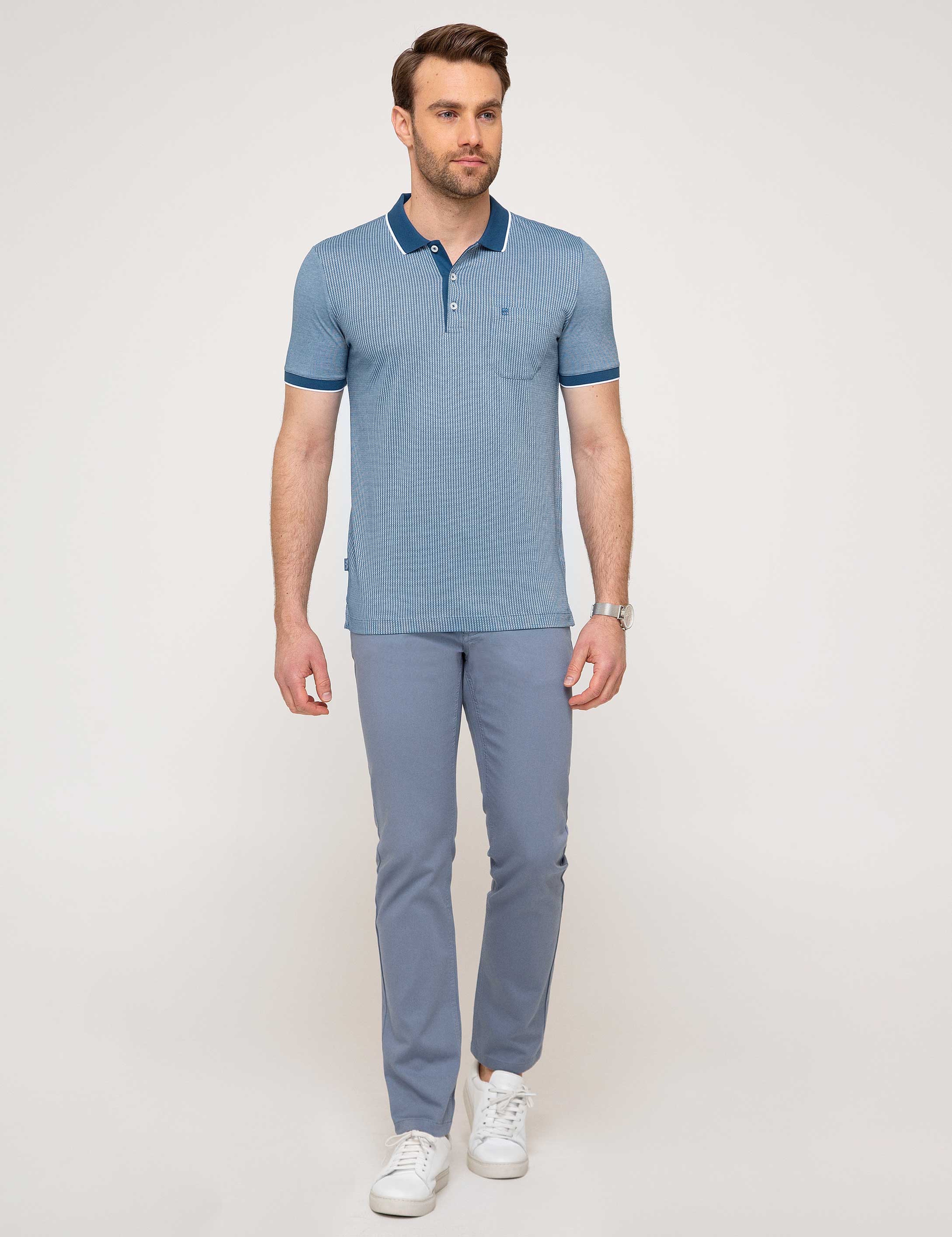 Saks Slim Fit Kanvas Pantolon - Image 1