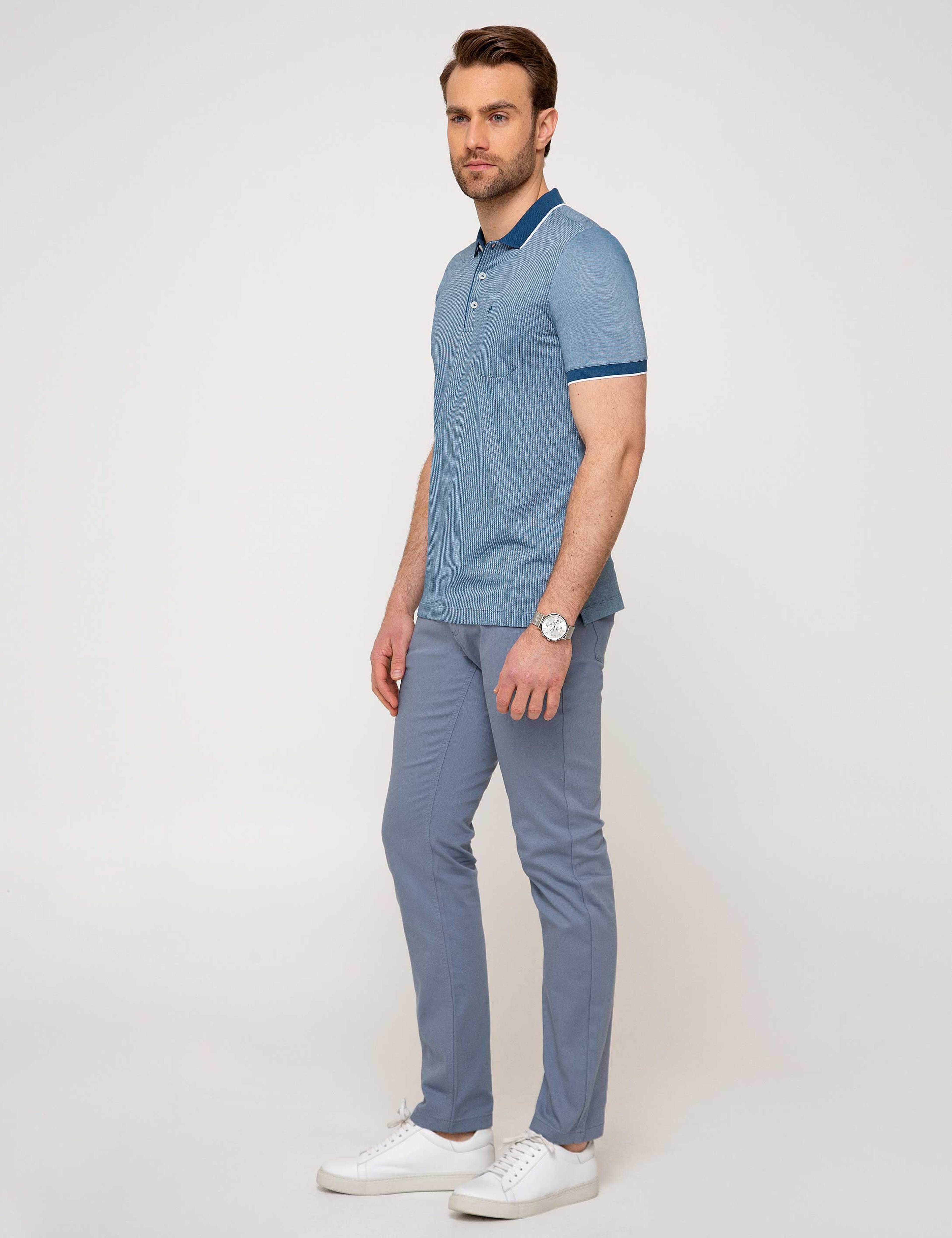 Saks Slim Fit Kanvas Pantolon - Image 2