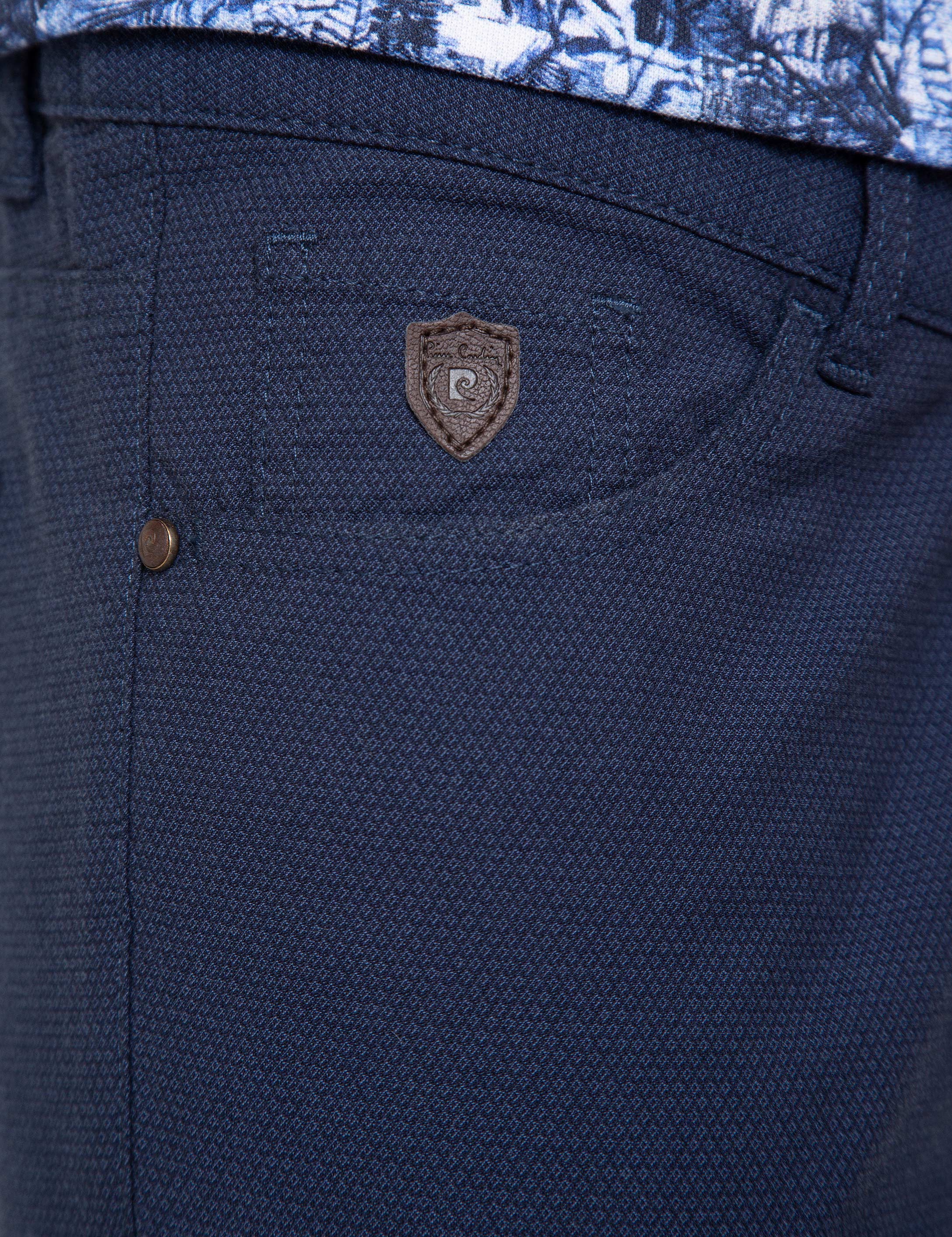 Lacivert Slim Fit Chino Pantolon - Image 5