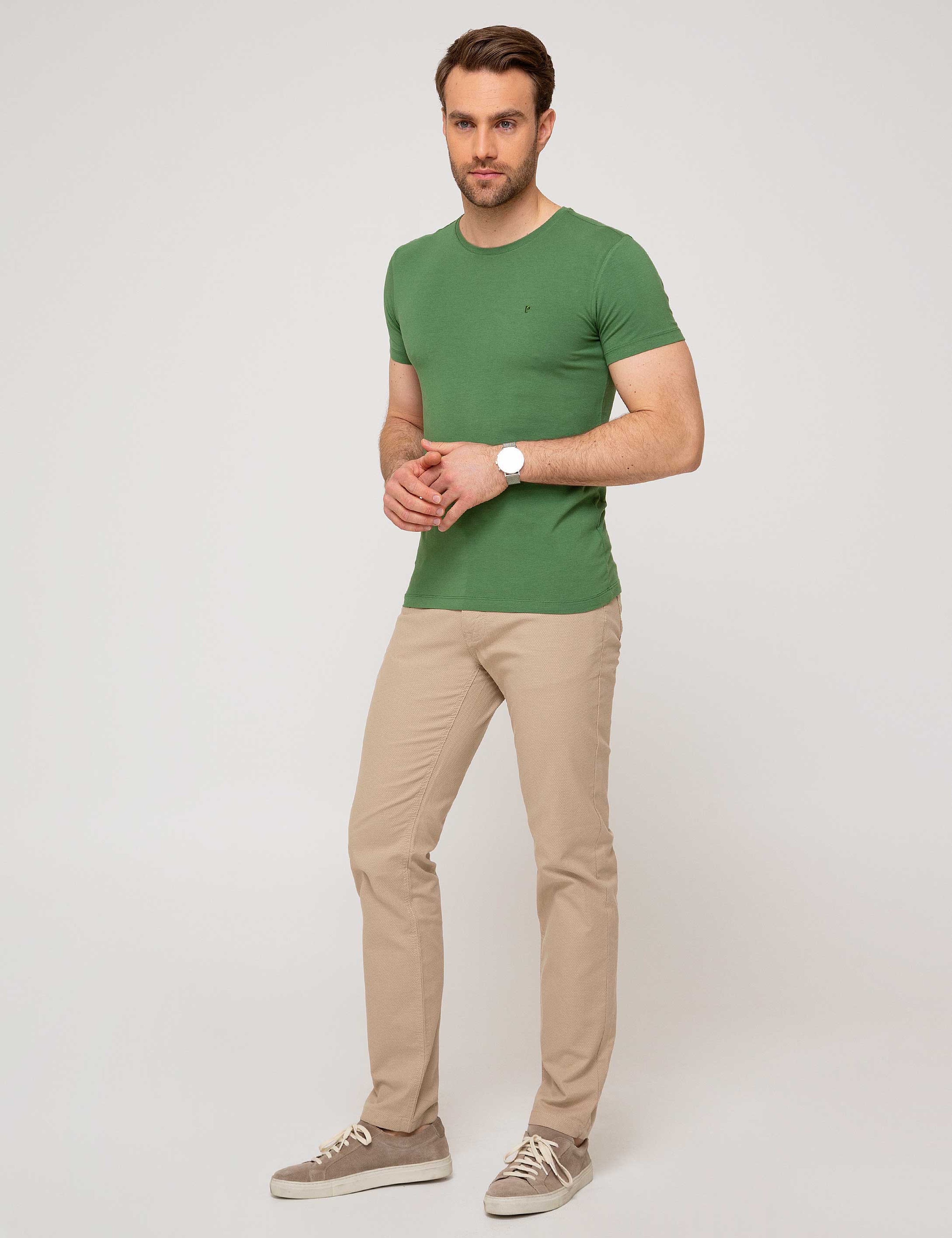 Camel Slim Fit Chino Pantolon - Image 2