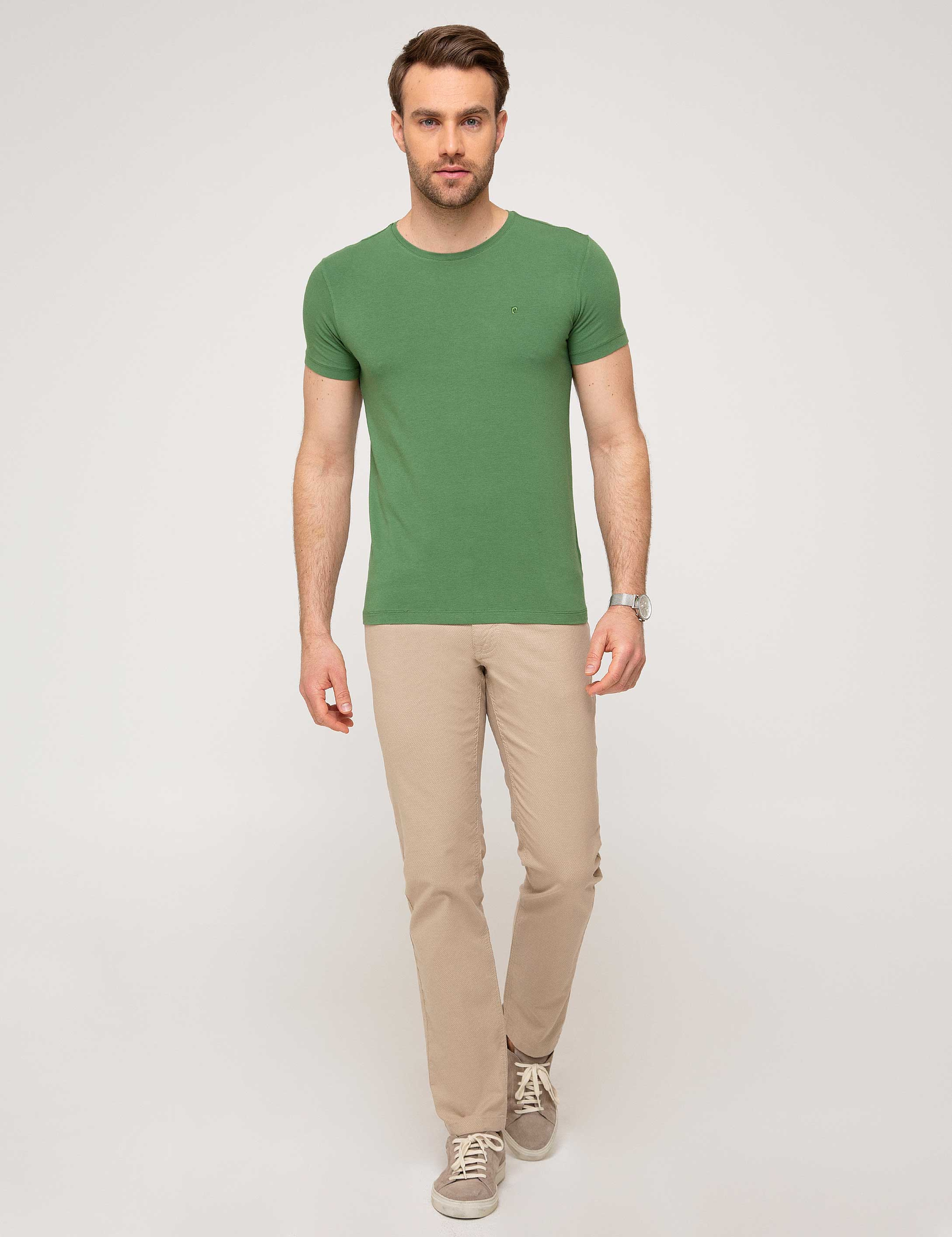 Camel Slim Fit Chino Pantolon - Image 1