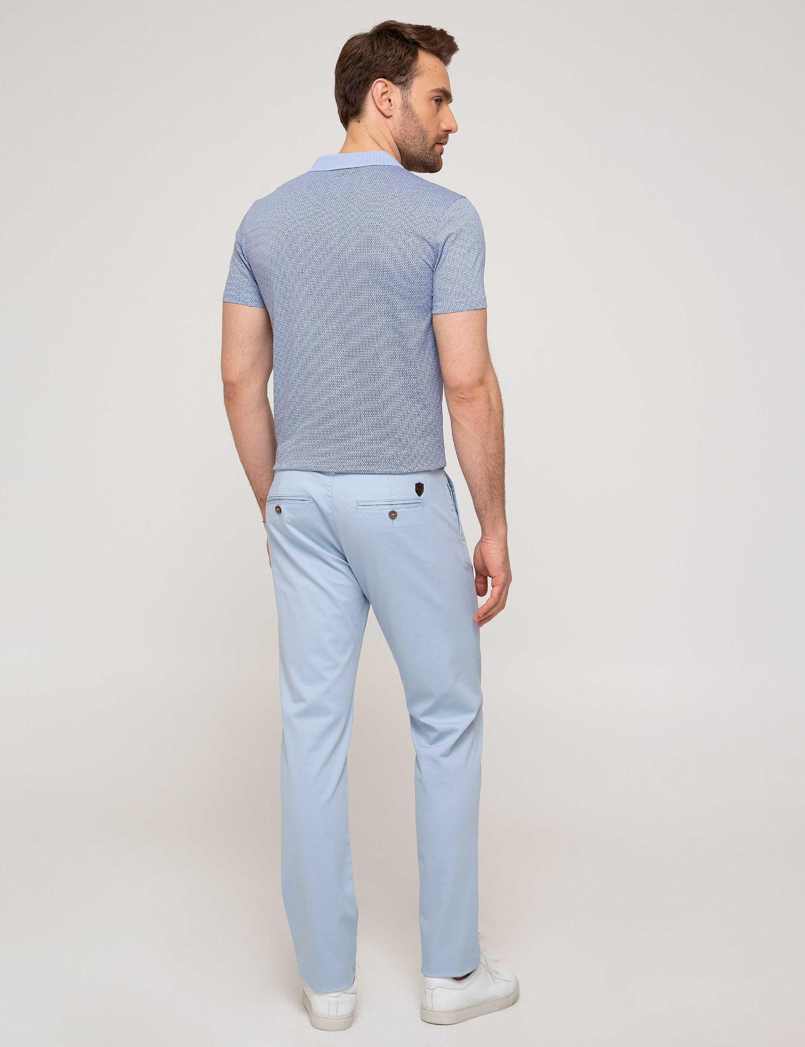 Açık Mavi Slim Fit Chino Pantolon