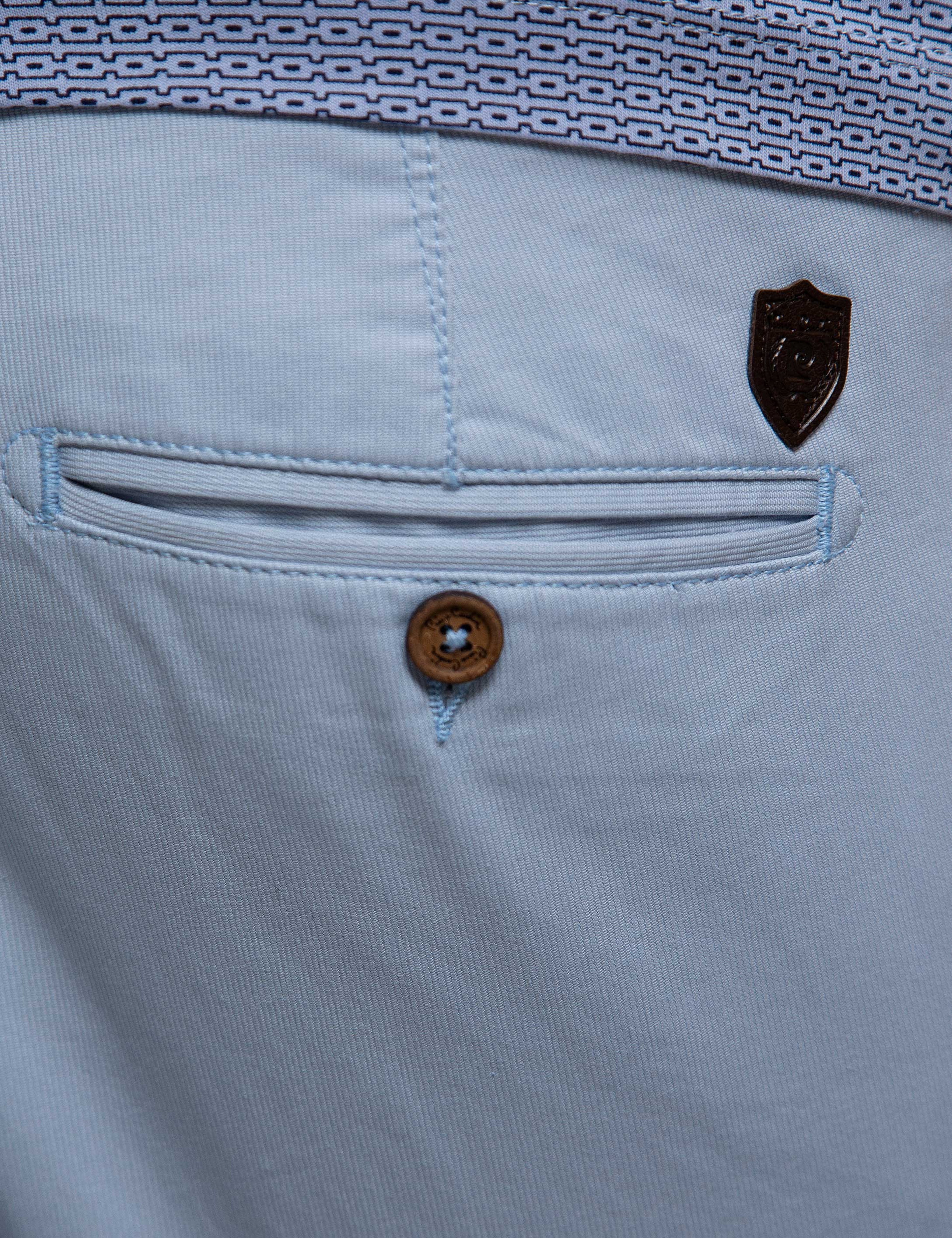 Açık Mavi Slim Fit Chino Pantolon