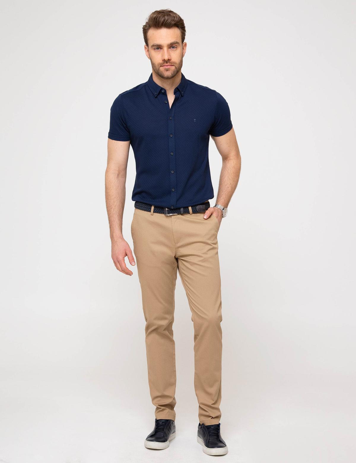 Camel Slim Fit Chino Pantolon
