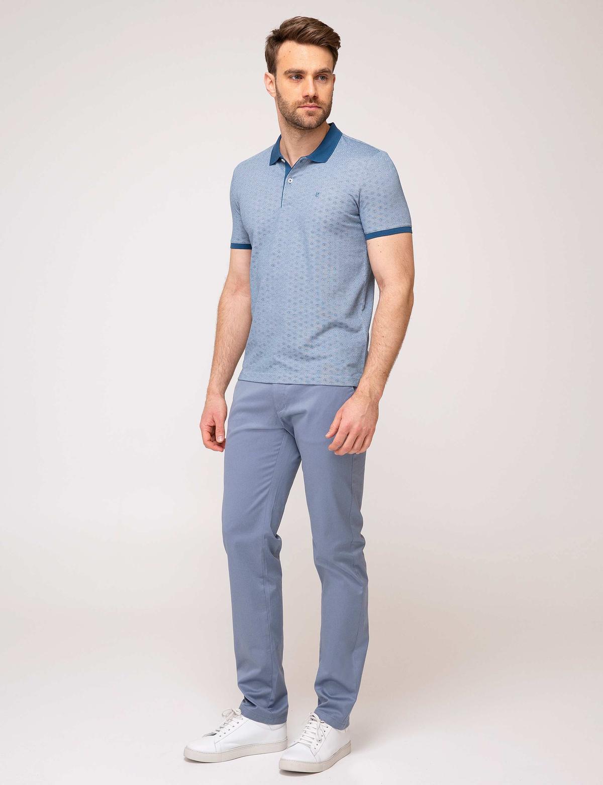 Koyu Mavi Regular Fit Chino Pantolon - 50189186053