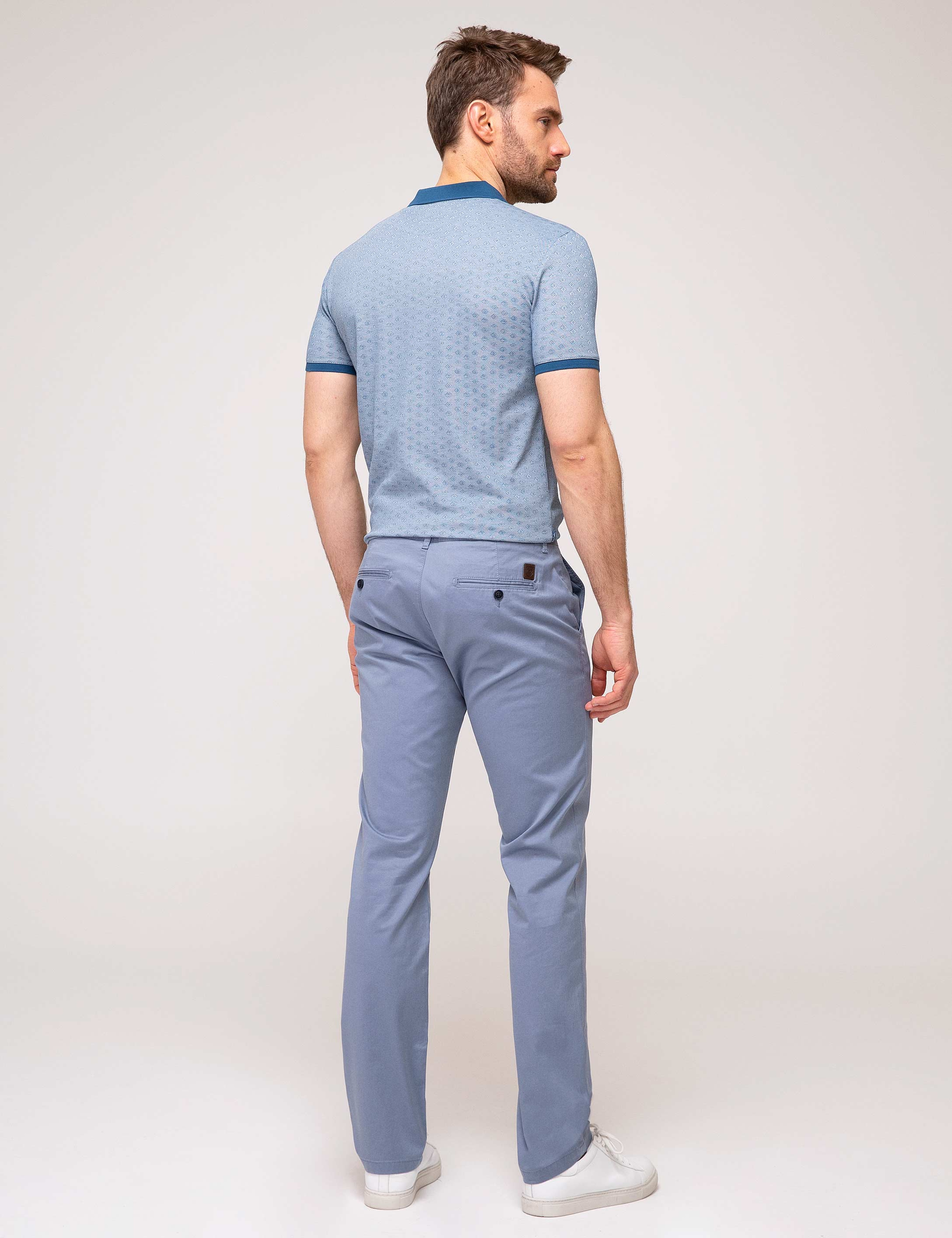 Koyu Mavi Regular Fit Kanvas Pantolon