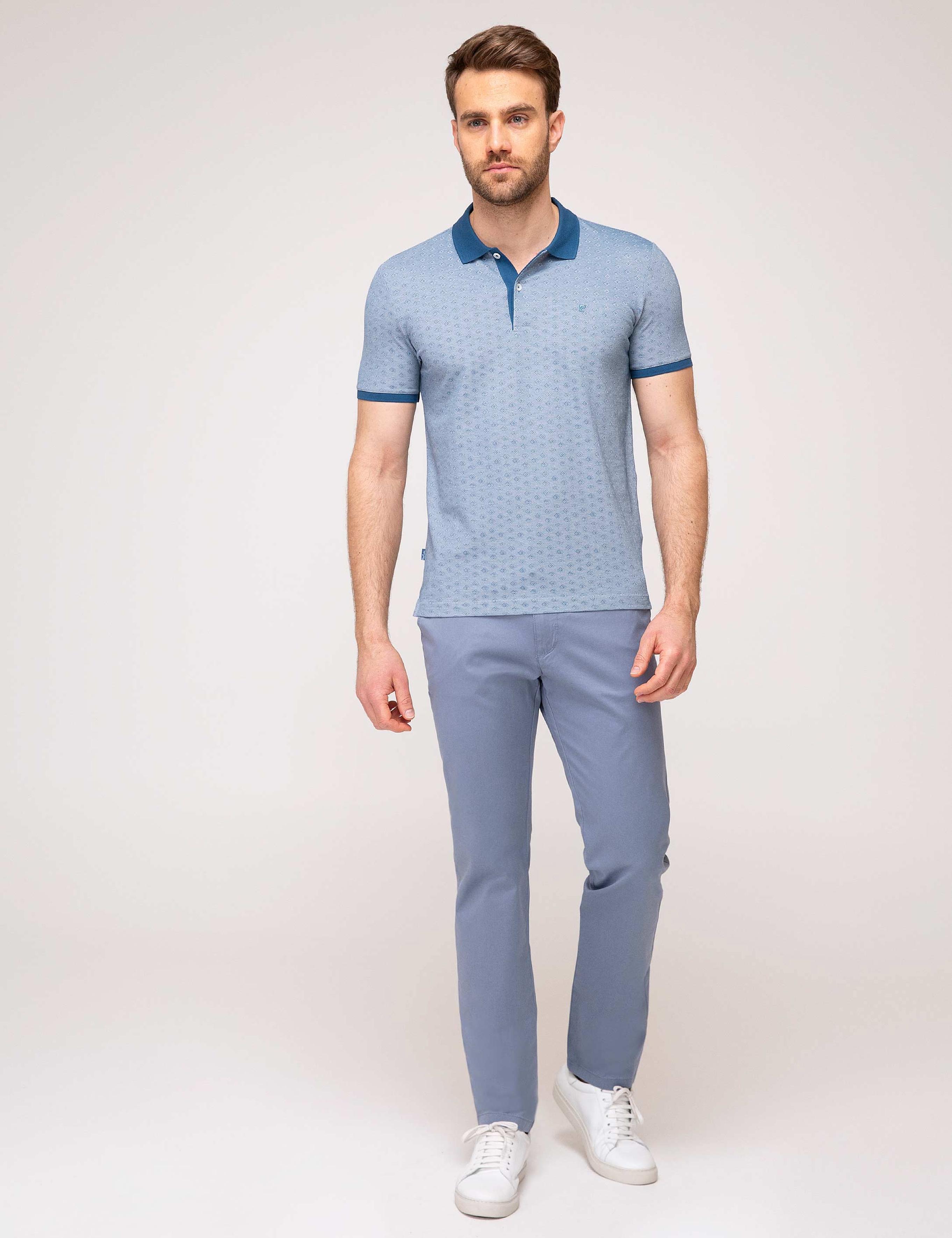 Koyu Mavi Regular Fit Chino Pantolon