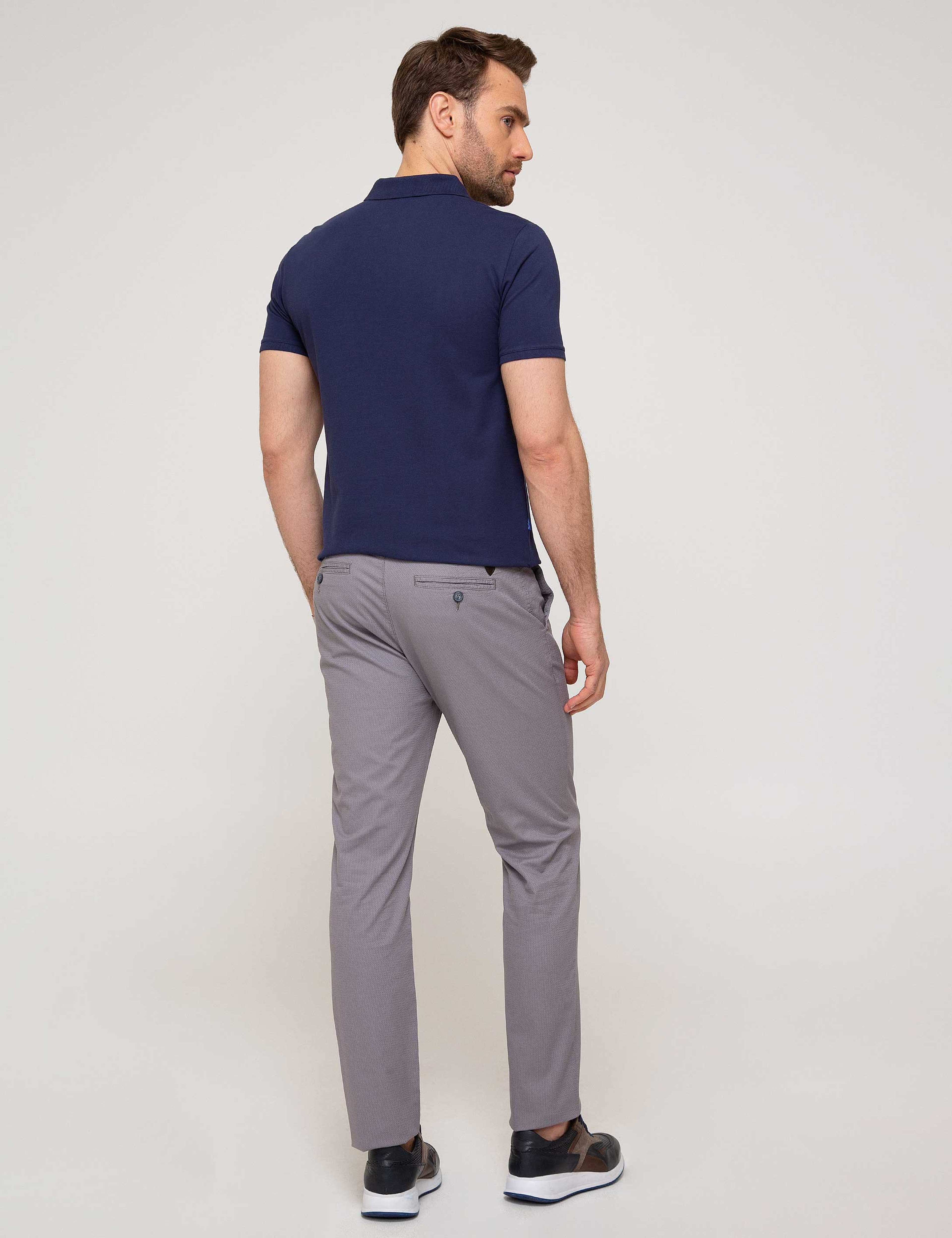 Gri Slim Fit Chino Pantolon