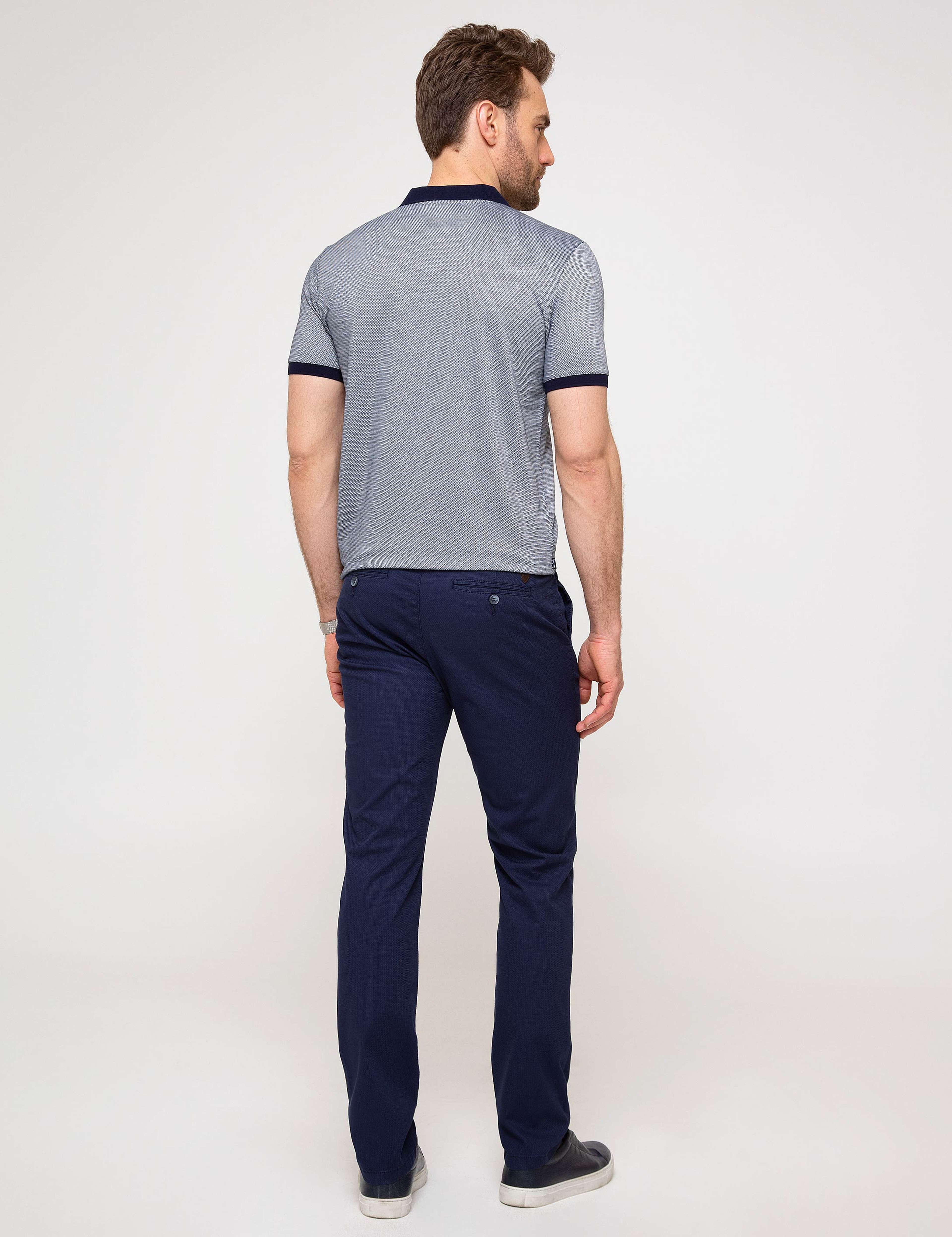 Lacivert Slim Fit Chino Pantolon