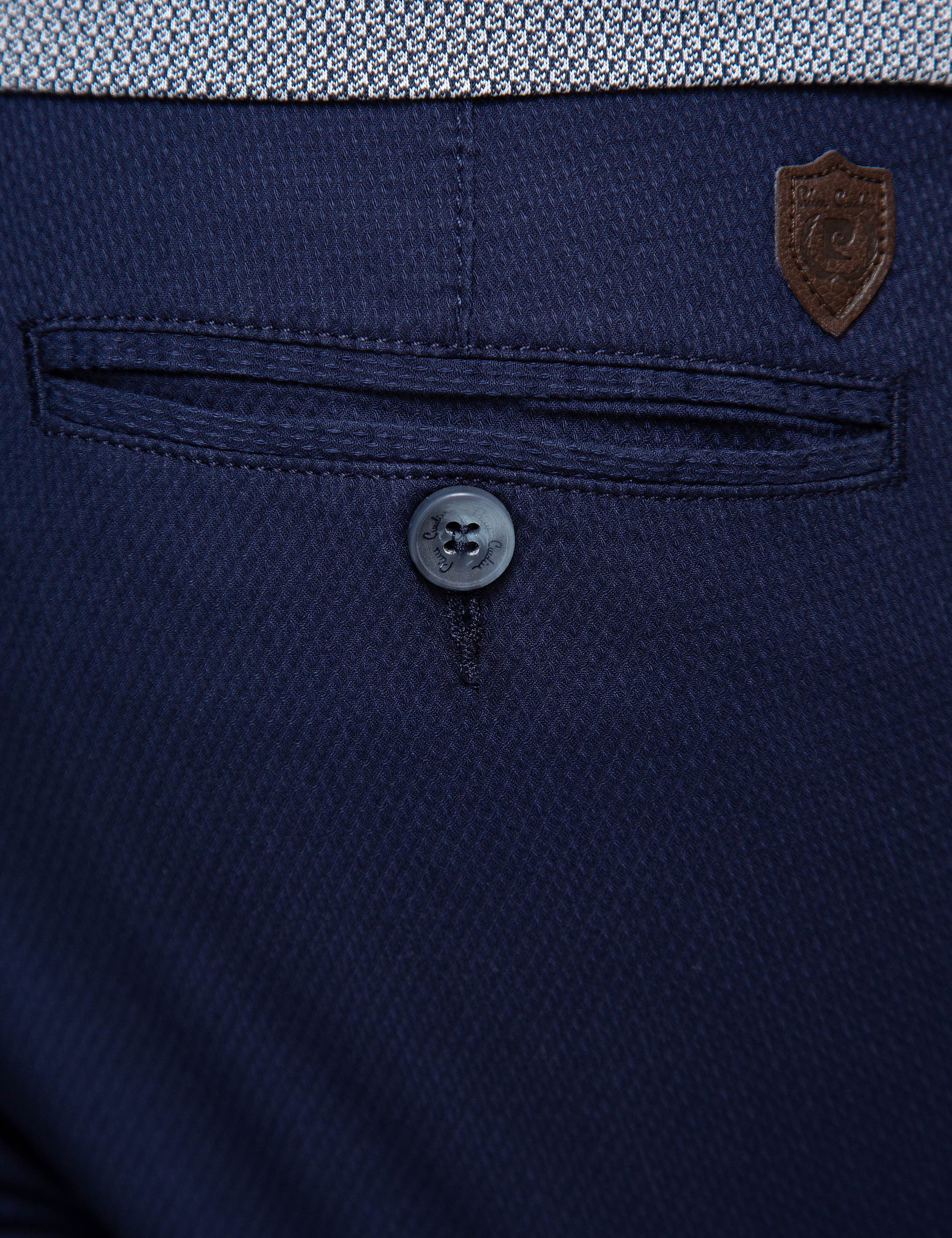 Lacivert Slim Fit Chino Pantolon