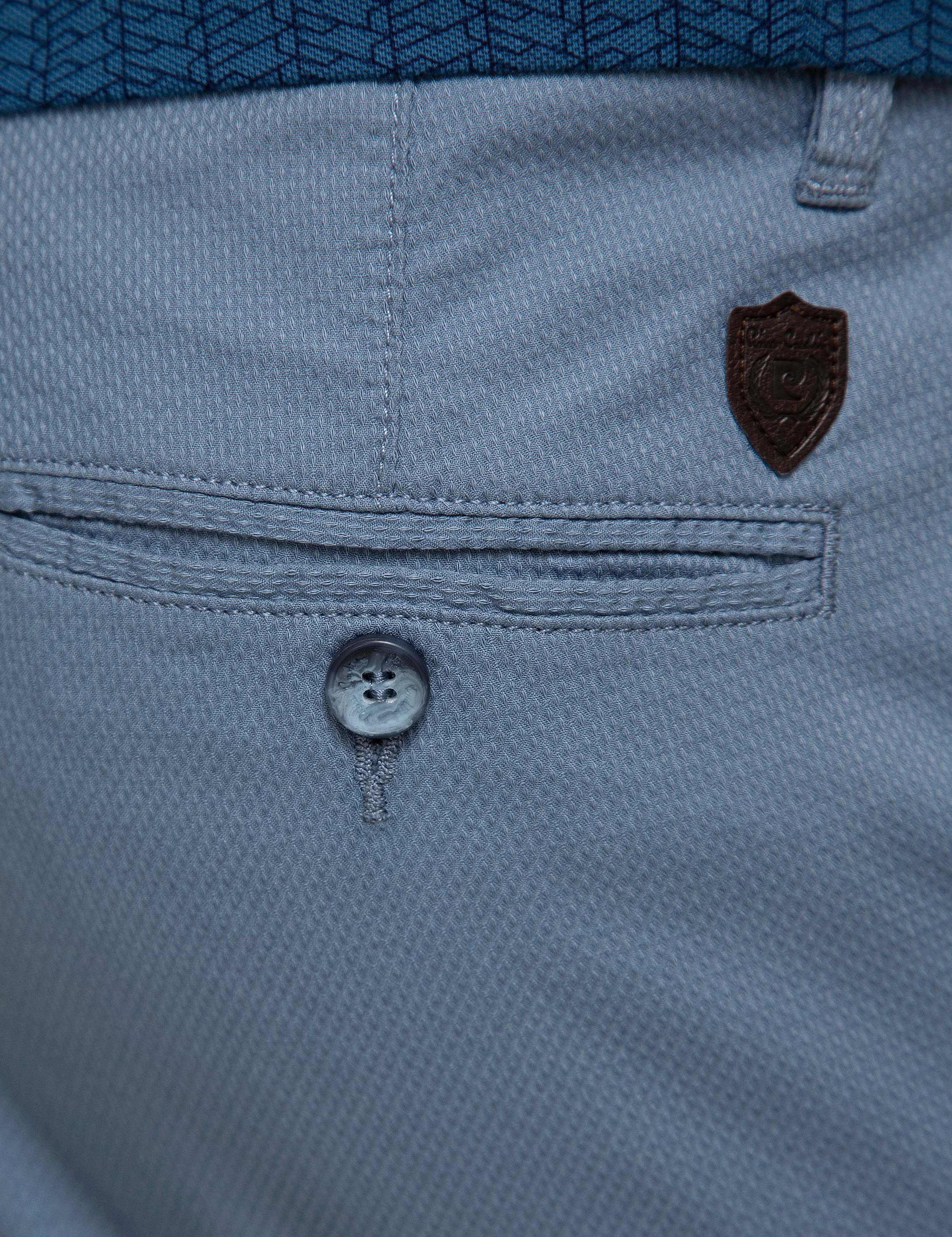 Koyu Mavi Slim Fit Chino Pantolon - Image 4