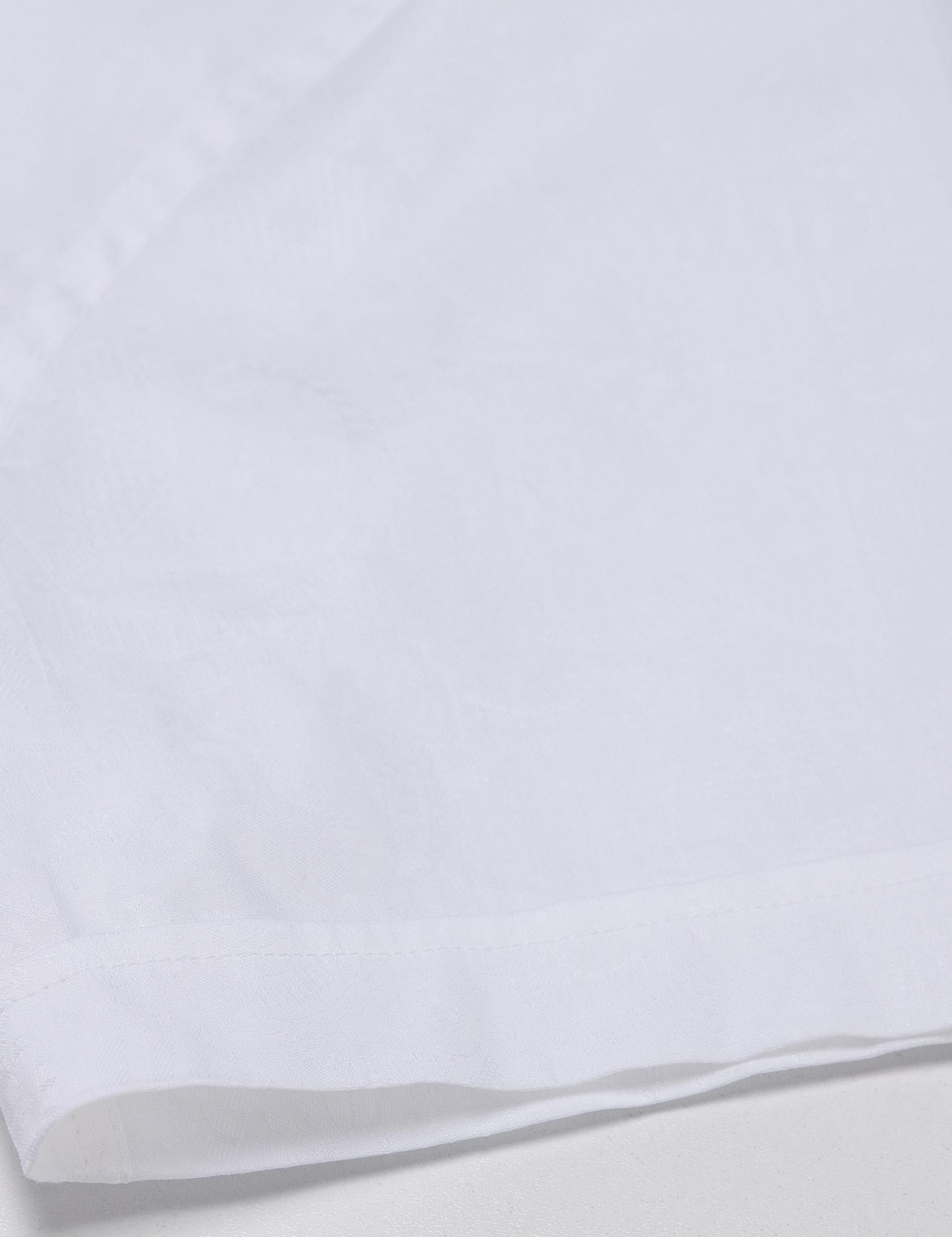 Beyaz Slim Fit Kısa Kollu Gömlek