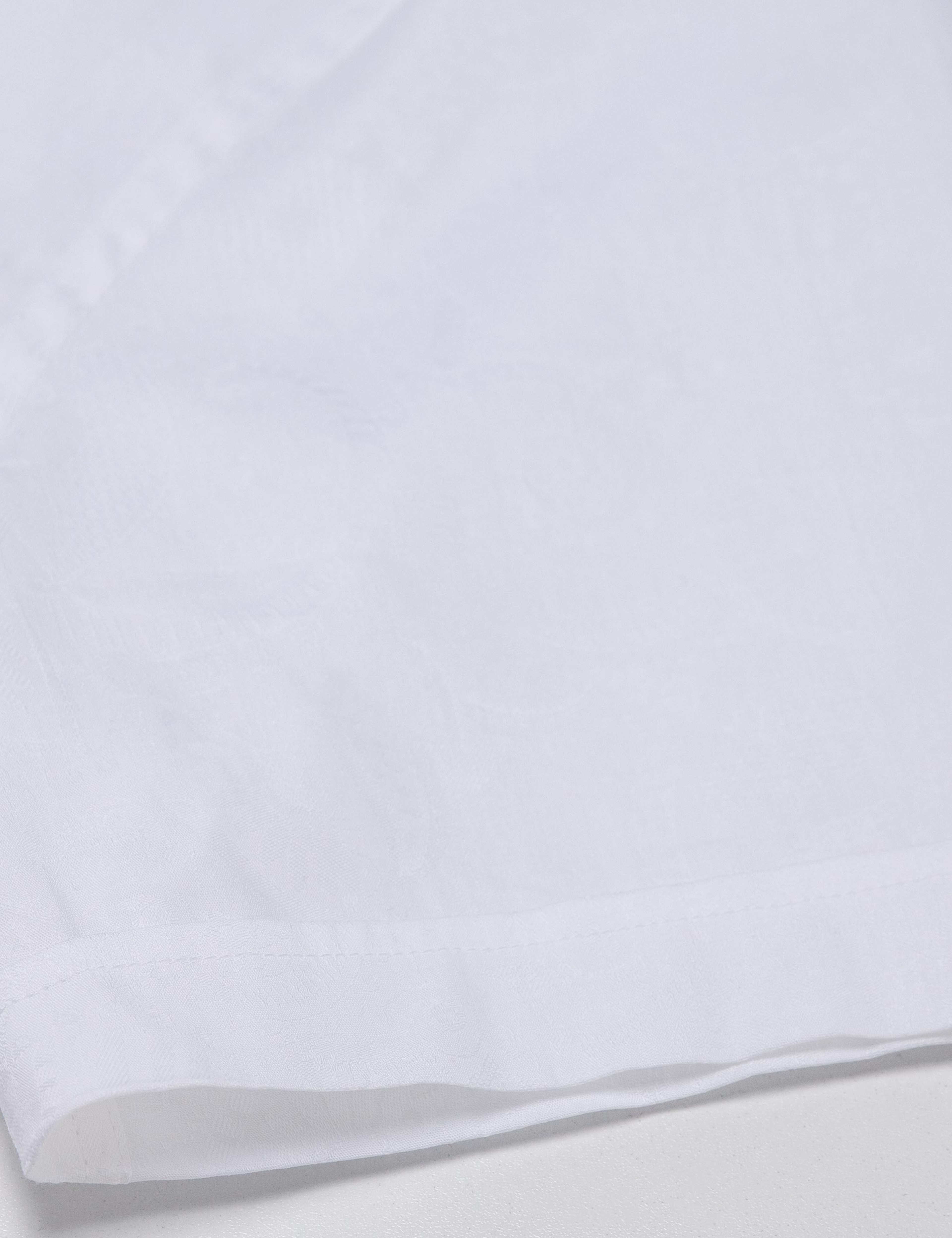 Beyaz Slim Fit Kısa Kollu Gömlek - Image 4