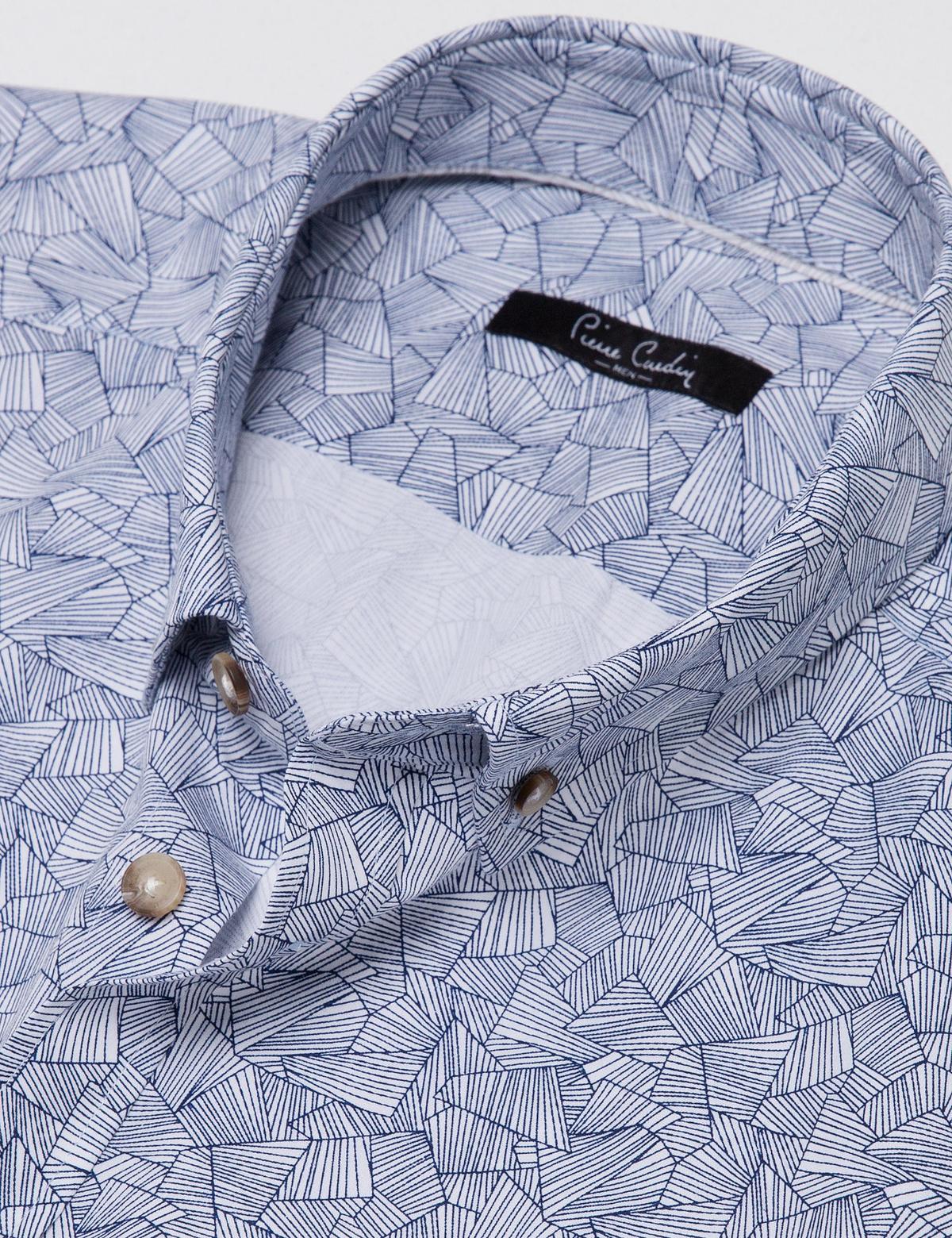 Lacivert Slim Fit Uzun Kollu Gömlek - 50189485015