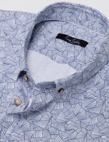 Lacivert Slim Fit Uzun Kollu Gömlek - 50189485015