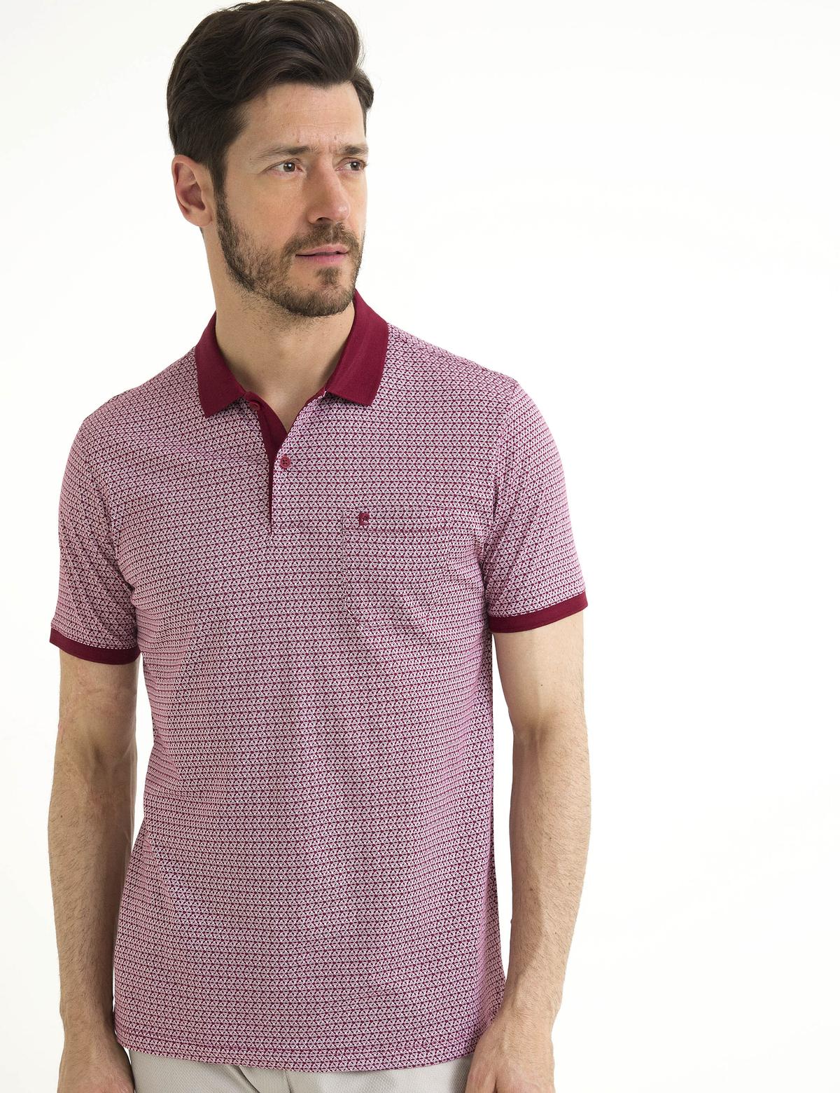 Kırmızı Regular Fit Polo Yaka Tişört