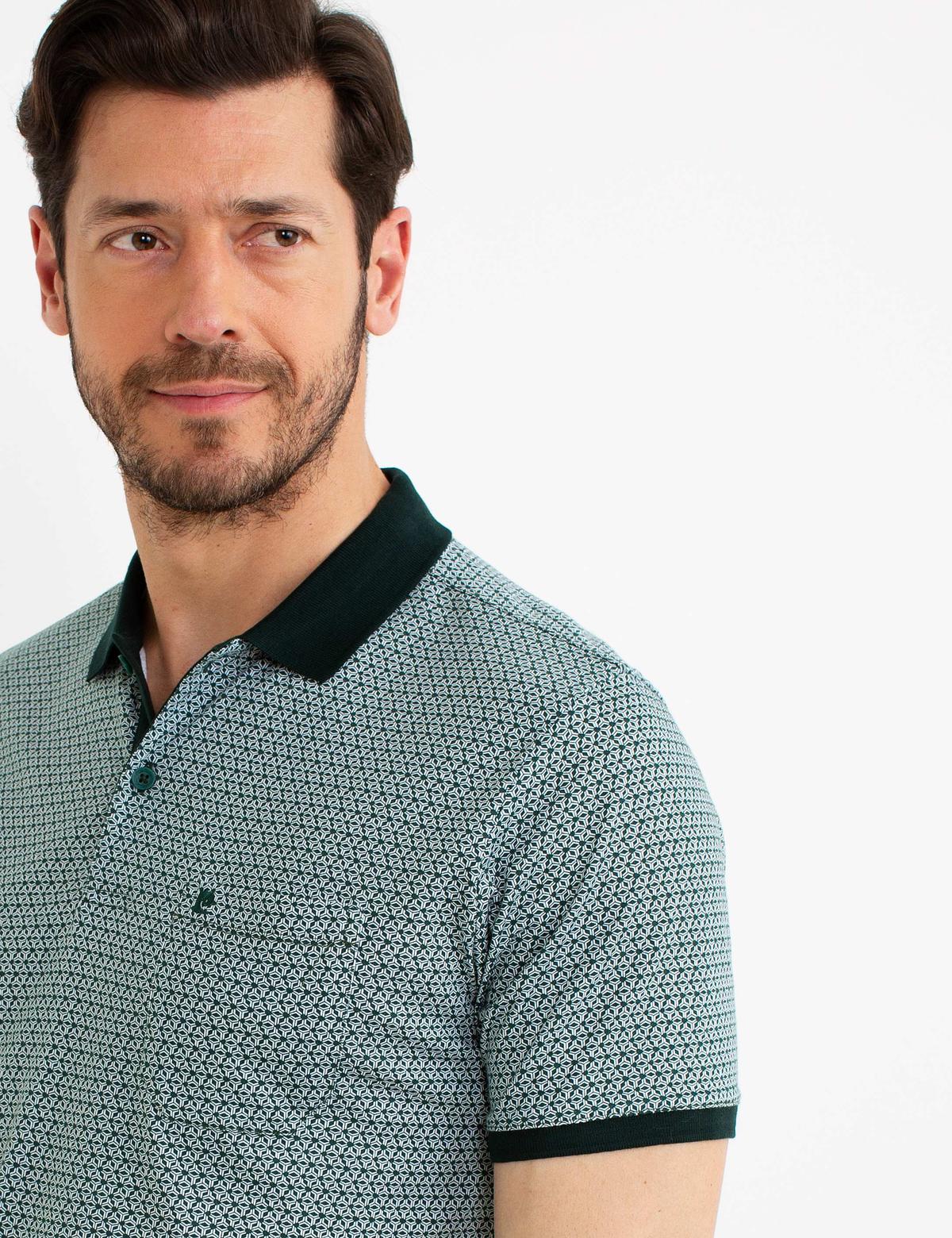 Yeşil Regular Fit Polo Yaka T-Shirt