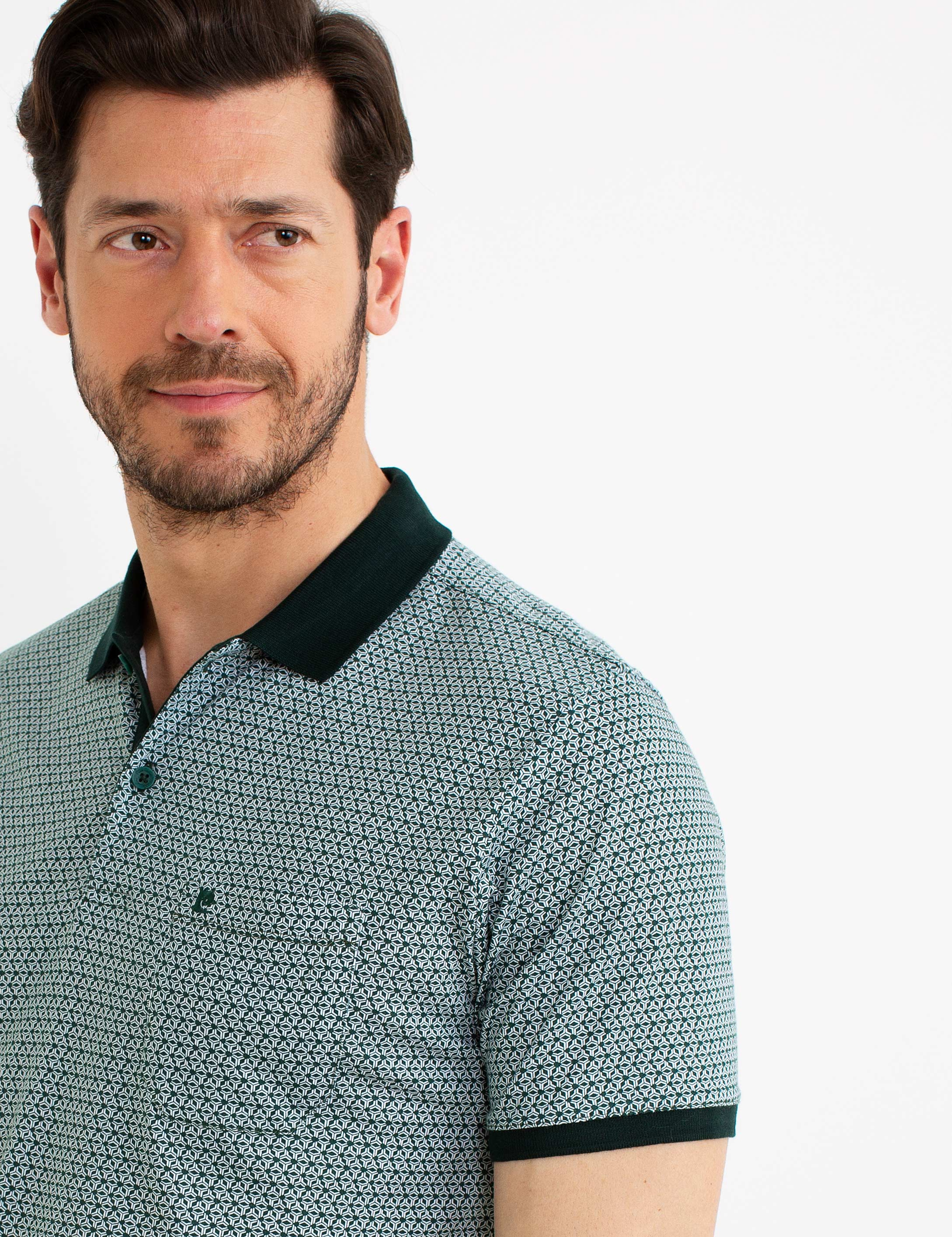Yeşil Regular Fit Polo Yaka T-Shirt - Image 1