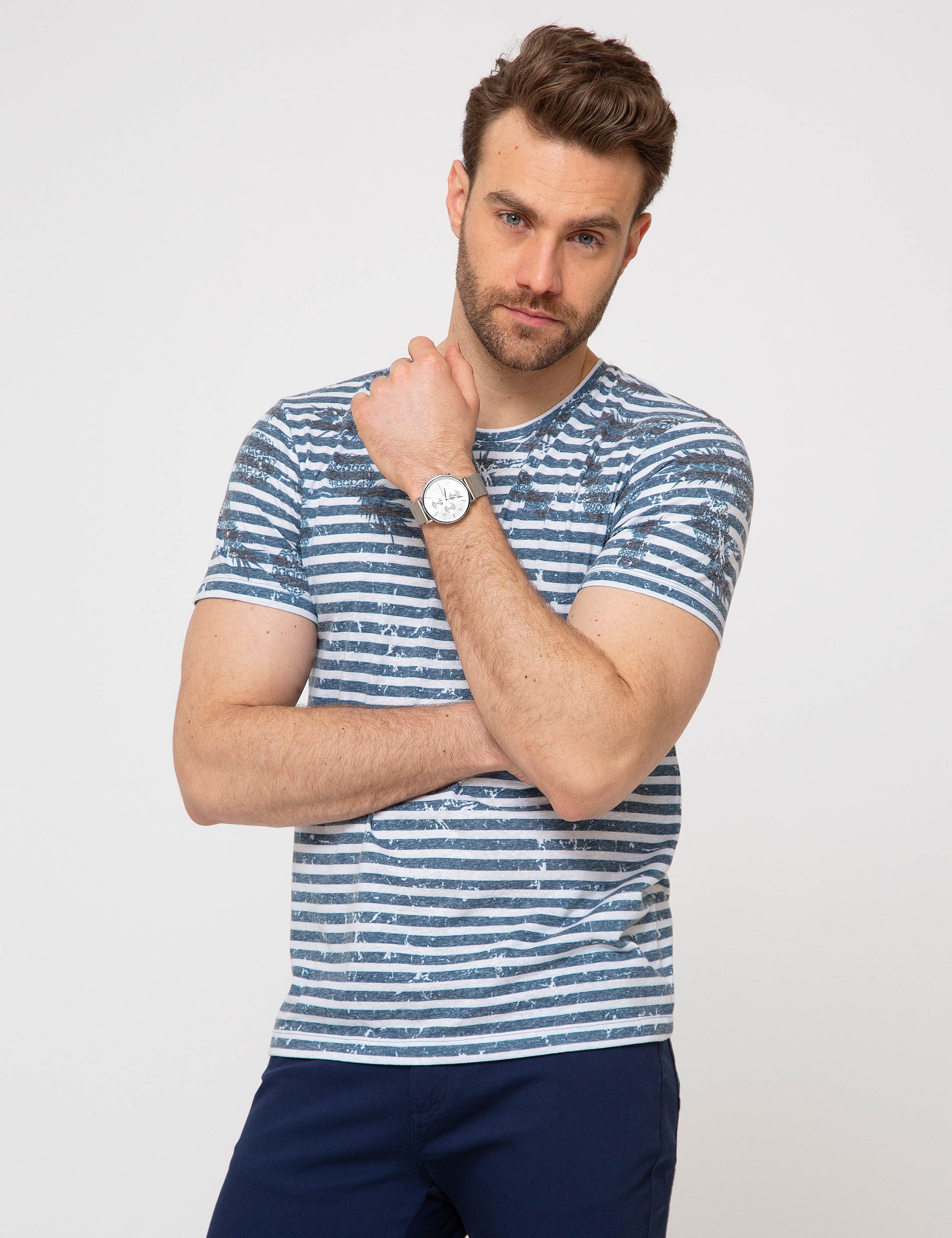 İndigo Slim Fit Tişört