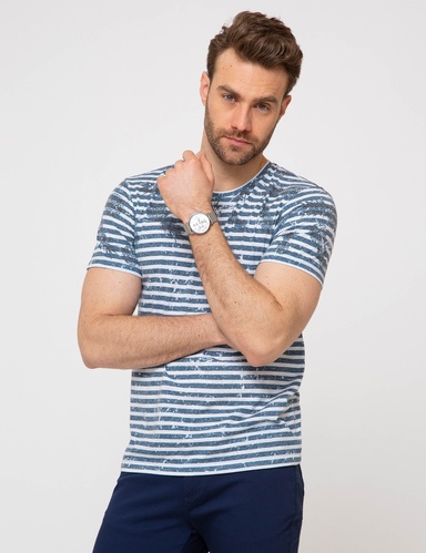 İndigo Slim Fit Tişört