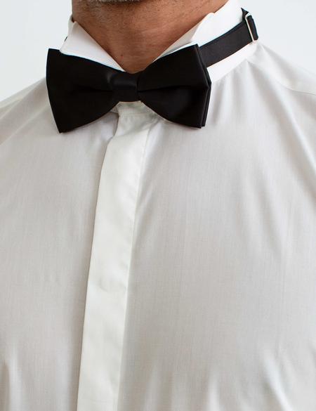 Ekru Slim Fit Smokin Gömlek - 50189537017