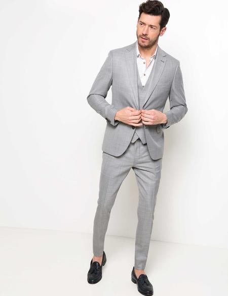 Gri Takım Elbise - 50189630002